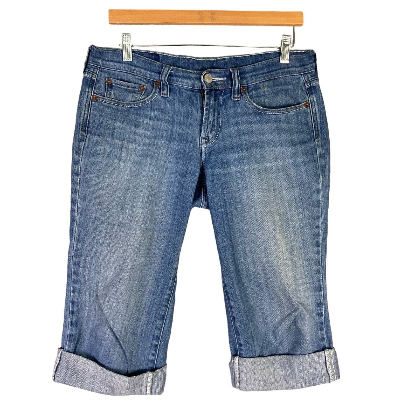 Lucky Brand Women's Size 27 Blue Cropped Jeans Low-Rise Slim Fit