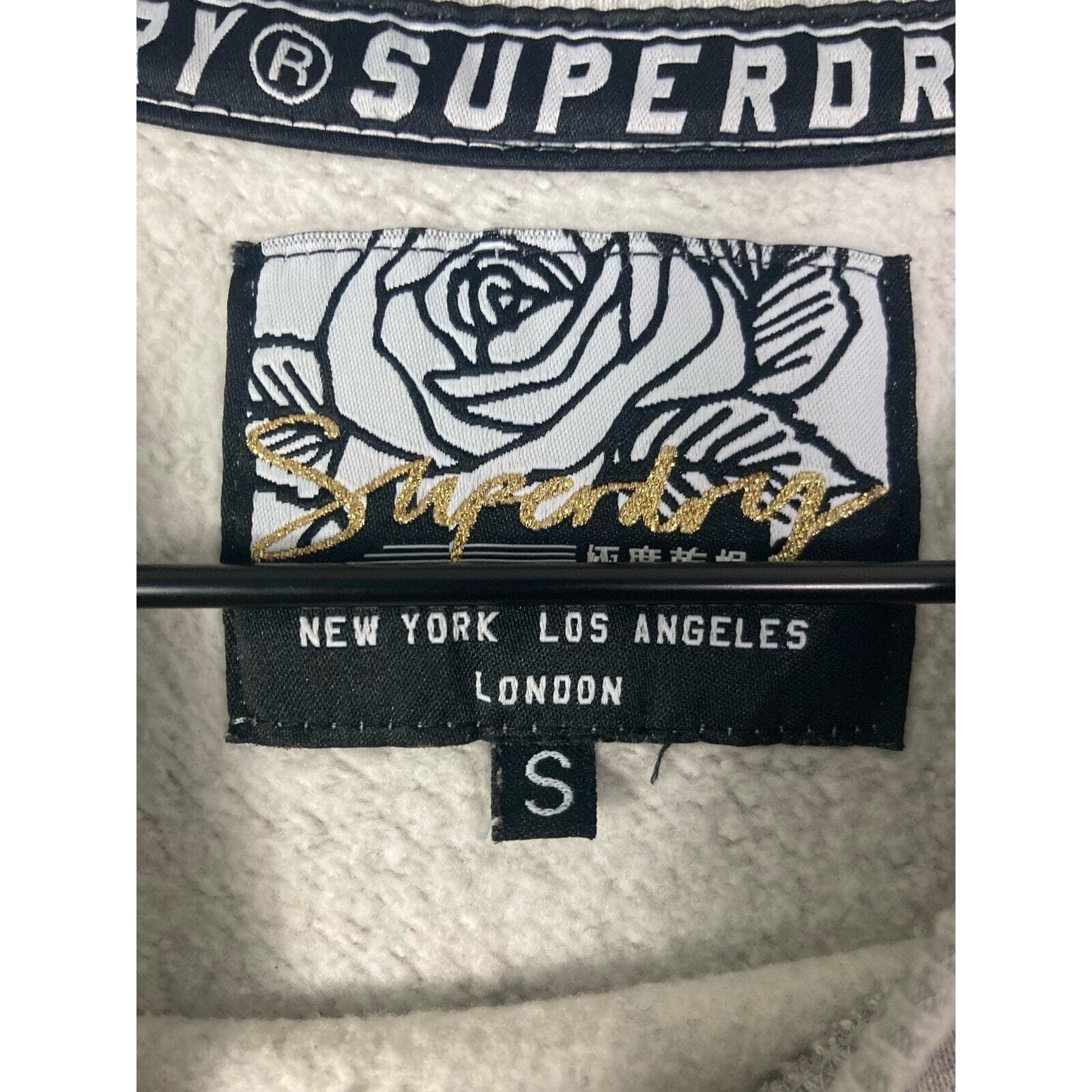 Superdry Women's S Gray Sparkle Crewneck Sweatshirt Skater Casual - Thumbnail 3