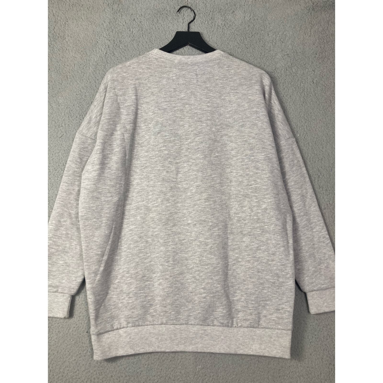 Superdry Women's S Gray Sparkle Crewneck Sweatshirt Skater Casual - Thumbnail 10