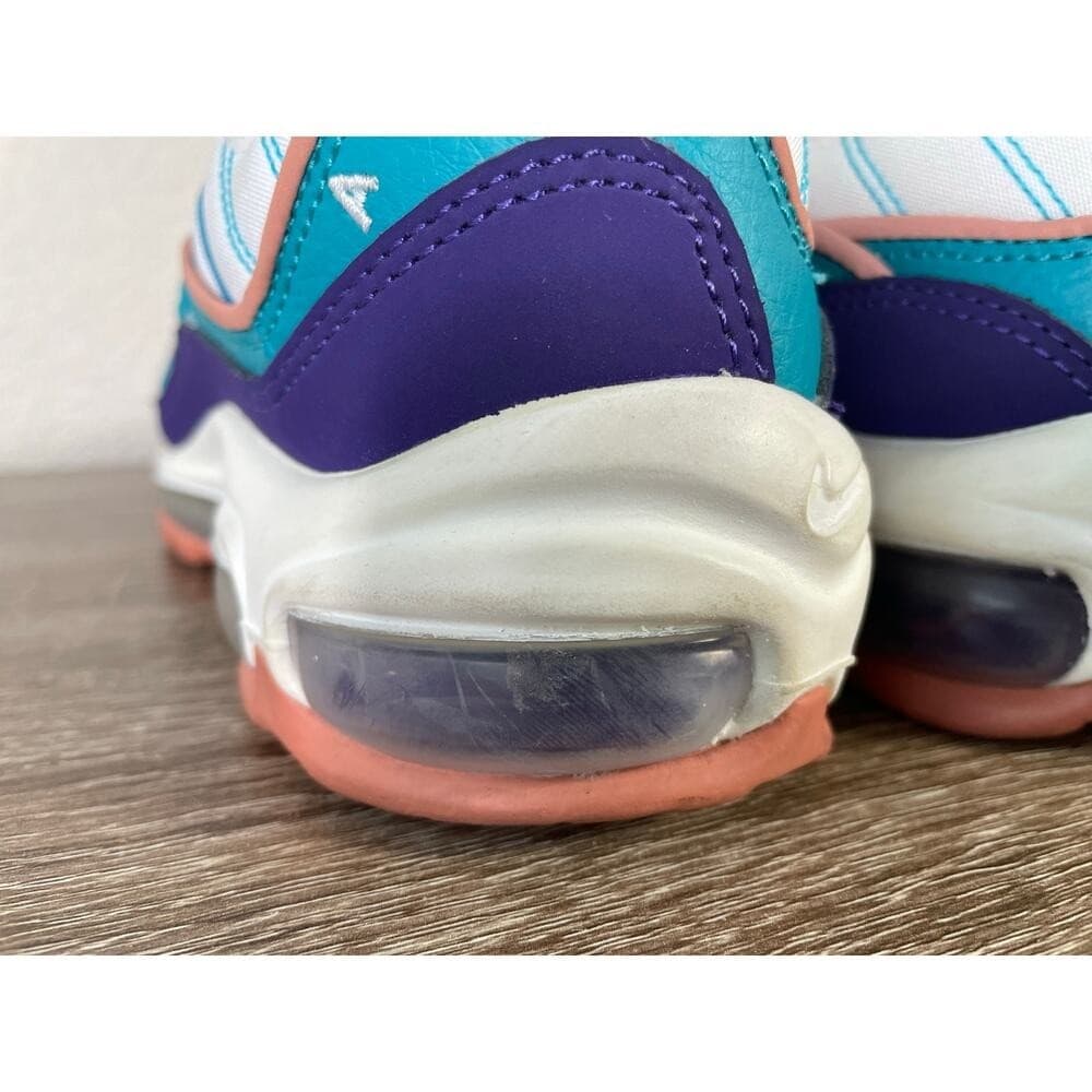 Nike Air Max 98 BV4872-500 Hornets Colorway Teal Purple Women's 8.5 Youth 7Y - Thumbnail 4