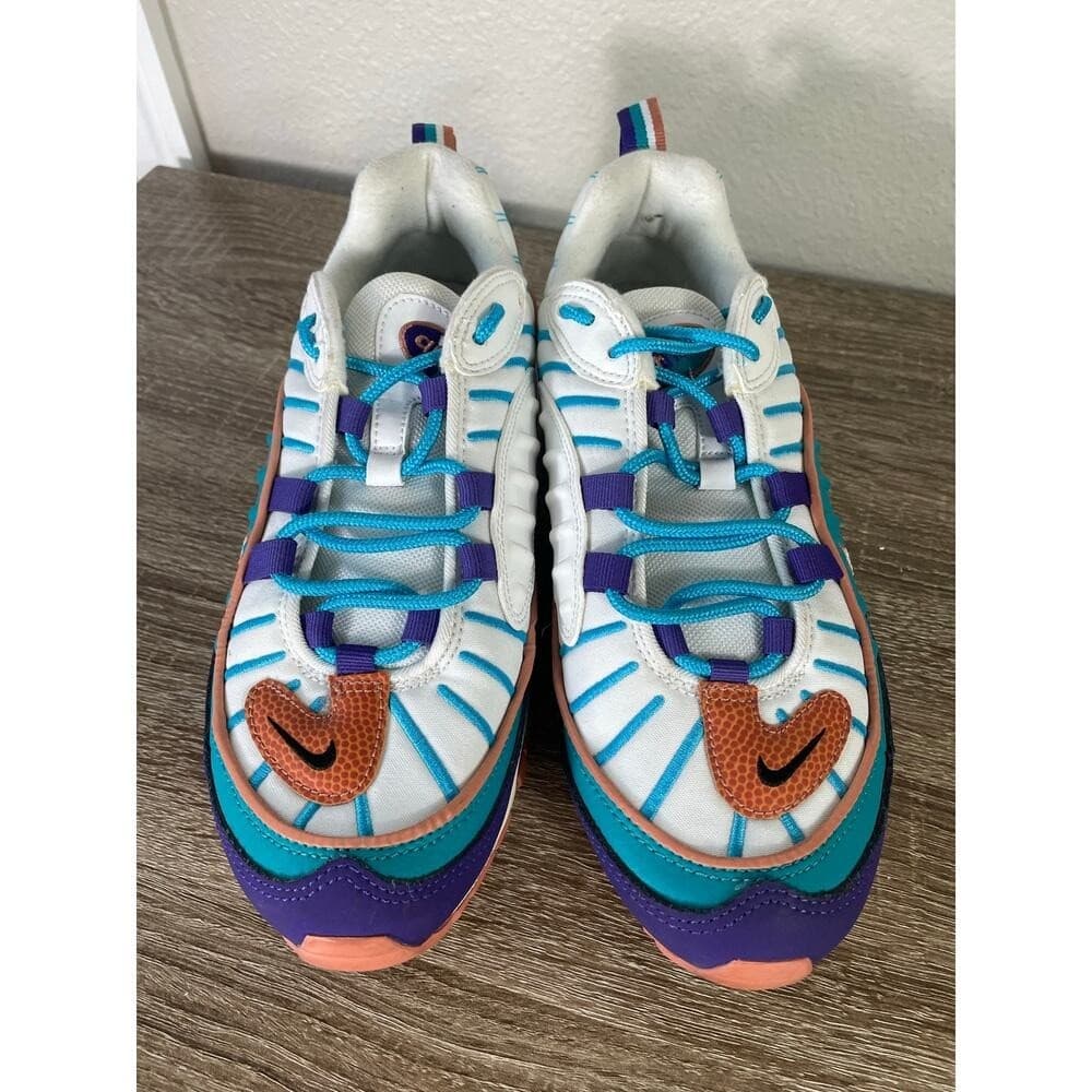 Nike Air Max 98 BV4872-500 Hornets Colorway Teal Purple Women's 8.5 Youth 7Y - Thumbnail 6