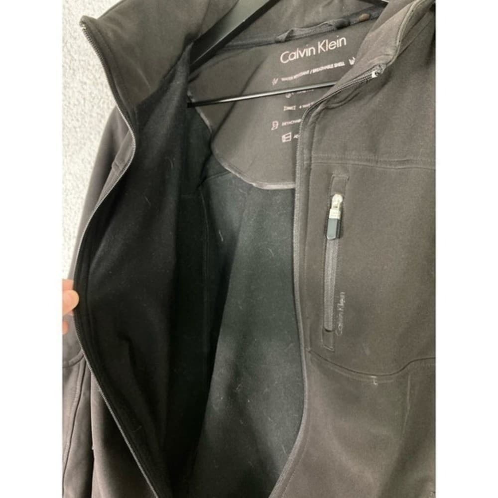 Calvin Klein Womens M Black Full Zip Jacket Cold Weather Outdoors Thermal Coat - Thumbnail 10