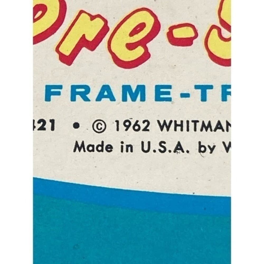 Vintage Whitman Pre-School Frame Tray Puzzle Boat Sailor 1962 Toy - Thumbnail 4