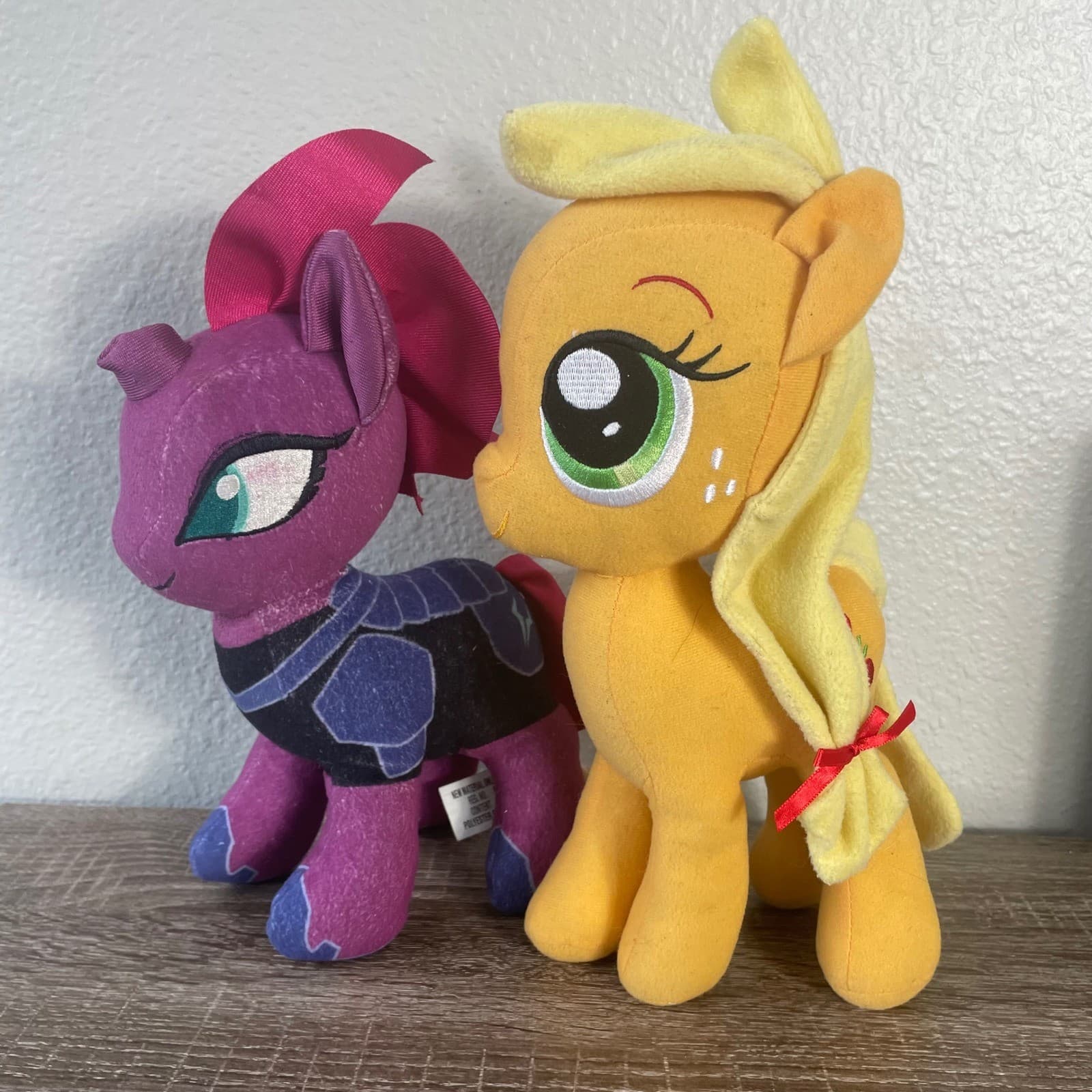 Hasbro My Little Pony Plush Applejack 12" and Tempest Shadow 10" Stuffed Toy Lot - Thumbnail 6