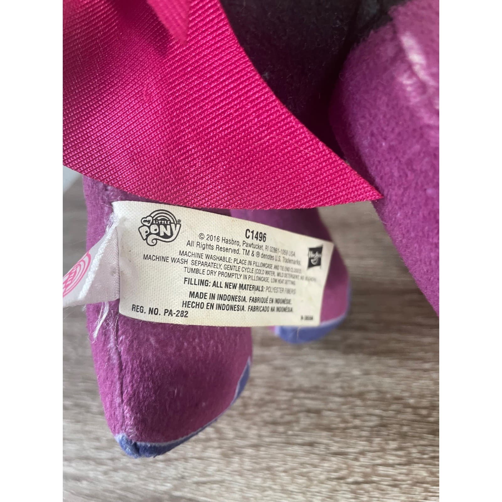 Hasbro My Little Pony Plush Applejack 12" and Tempest Shadow 10" Stuffed Toy Lot - Thumbnail 9