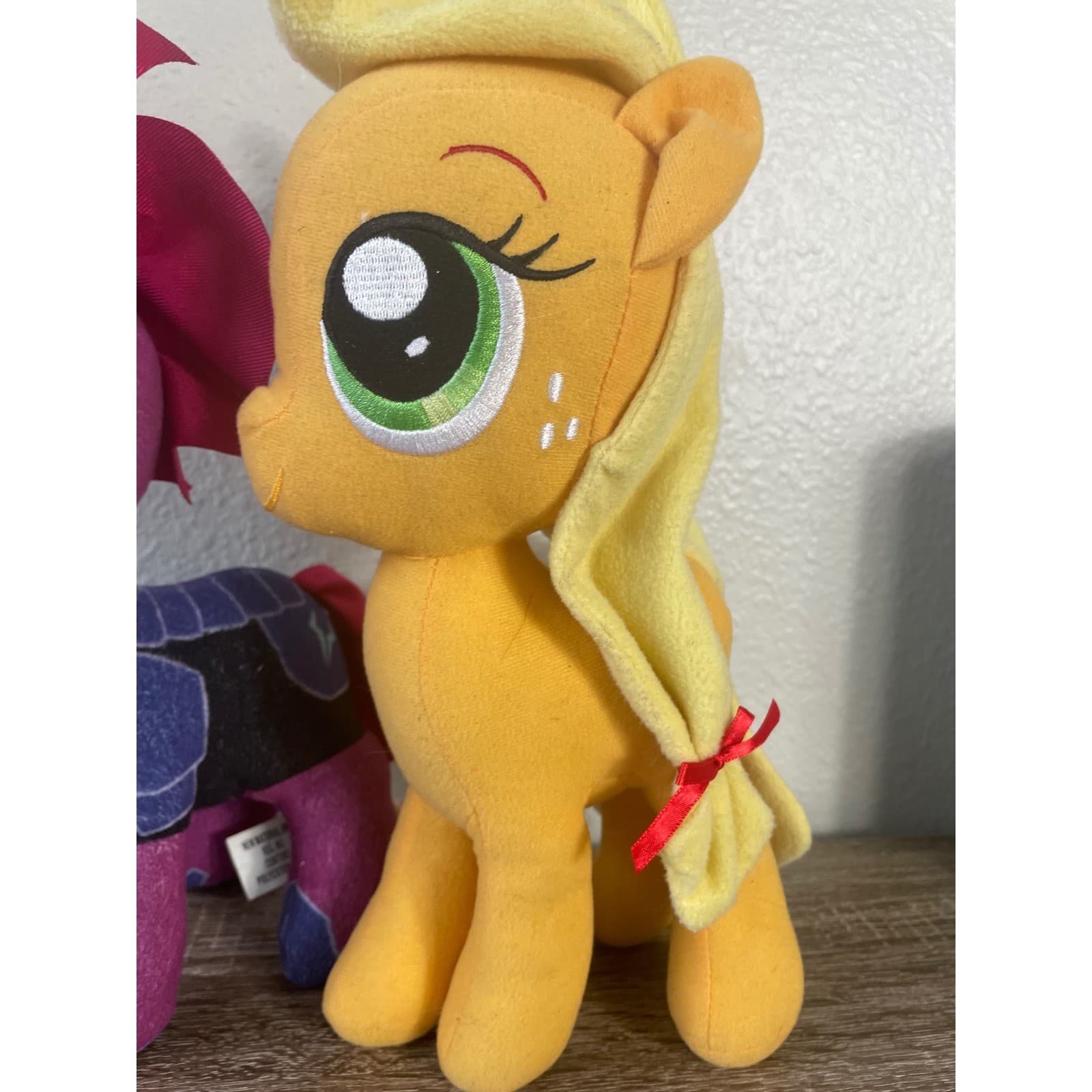 Hasbro My Little Pony Plush Applejack 12" and Tempest Shadow 10" Stuffed Toy Lot - Thumbnail 5