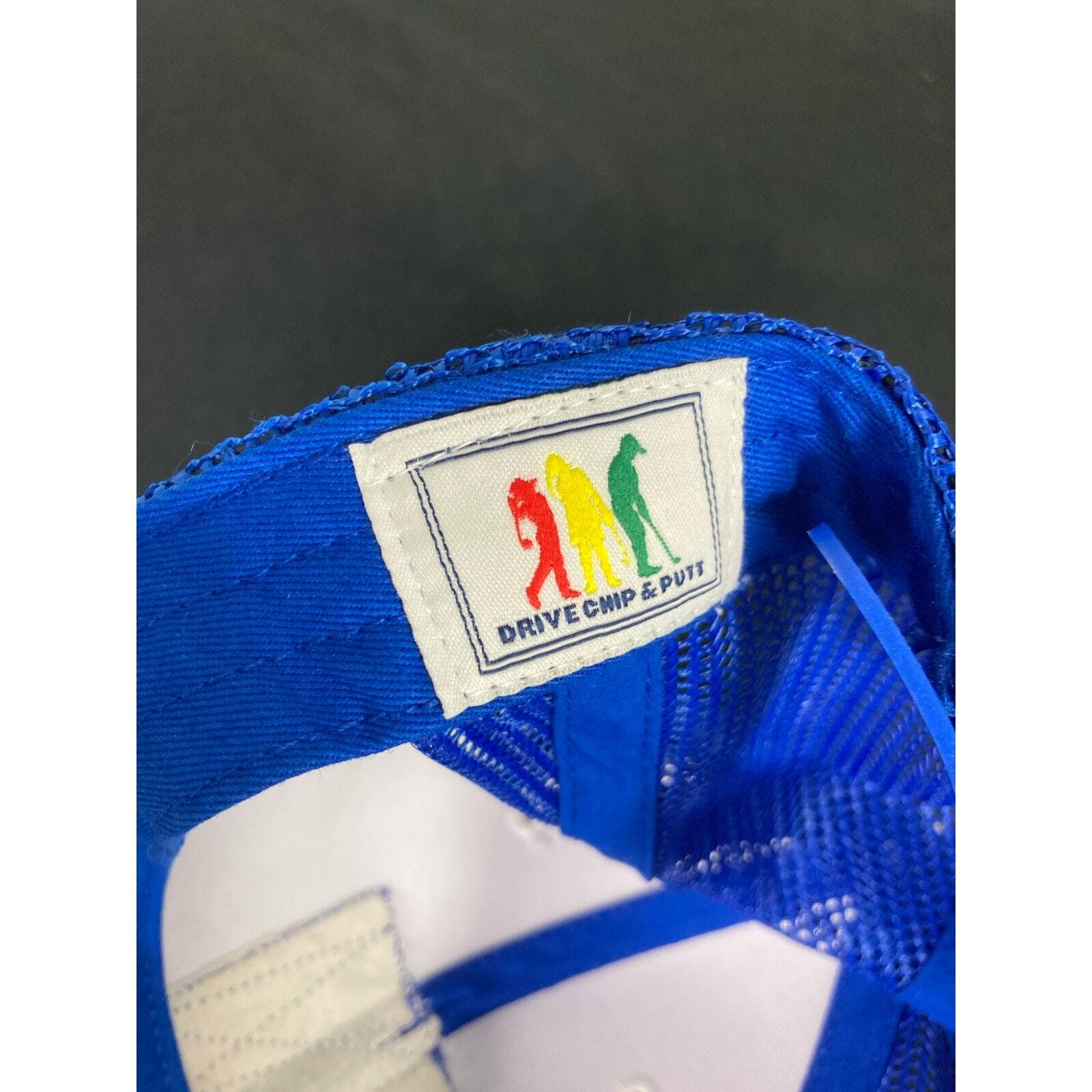 Golf Drive Chip Putt Embroidered Hat White Adjustable Cap Unisex Golfer Gift - Thumbnail 2
