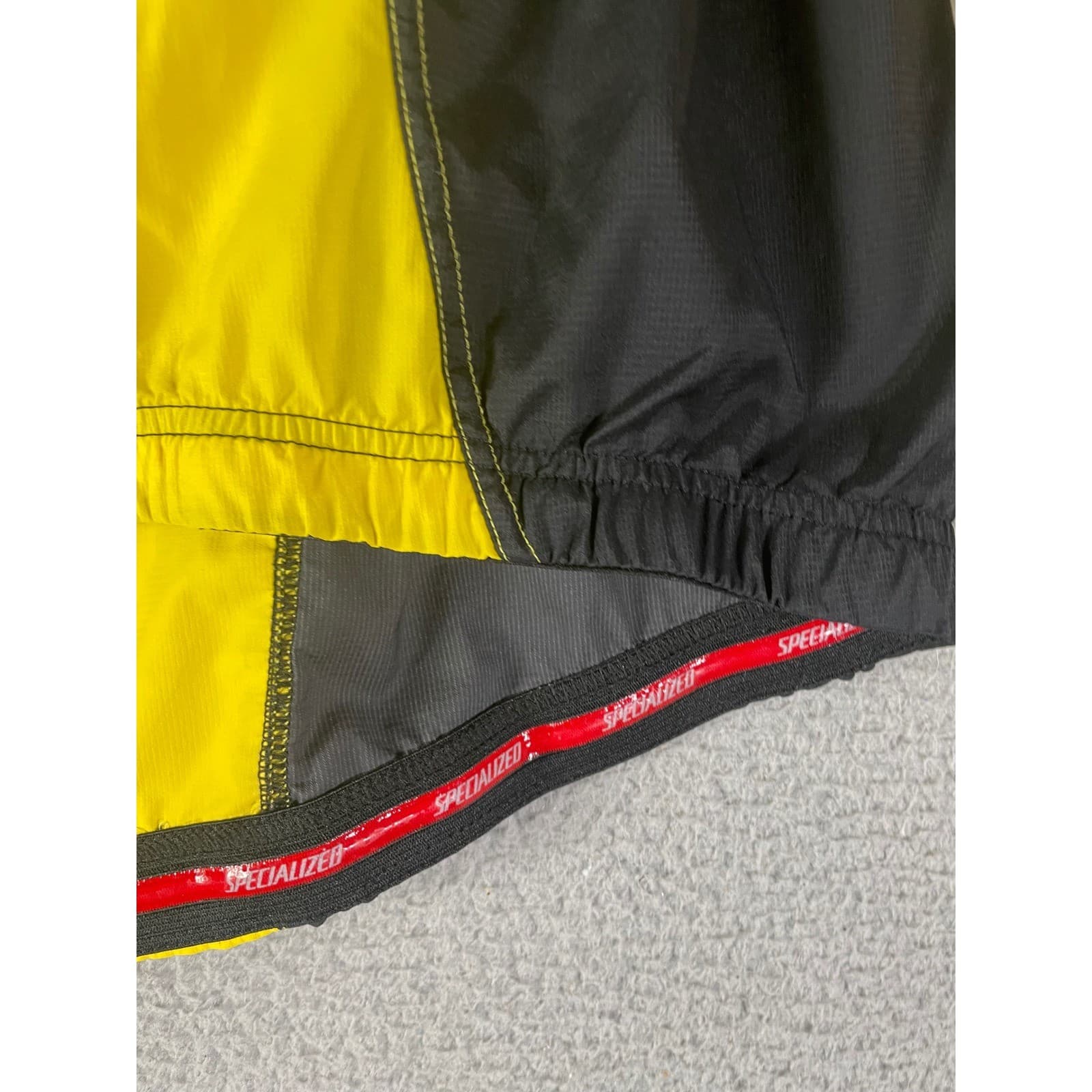 Specialized Cycling Jacket Mens XL Yellow Black Windbreaker Road Bike Hi Vis - Thumbnail 8