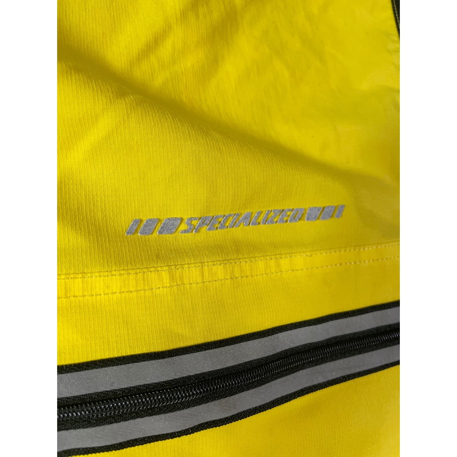 Specialized Cycling Jacket Mens XL Yellow Black Windbreaker Road Bike Hi Vis - Thumbnail 15