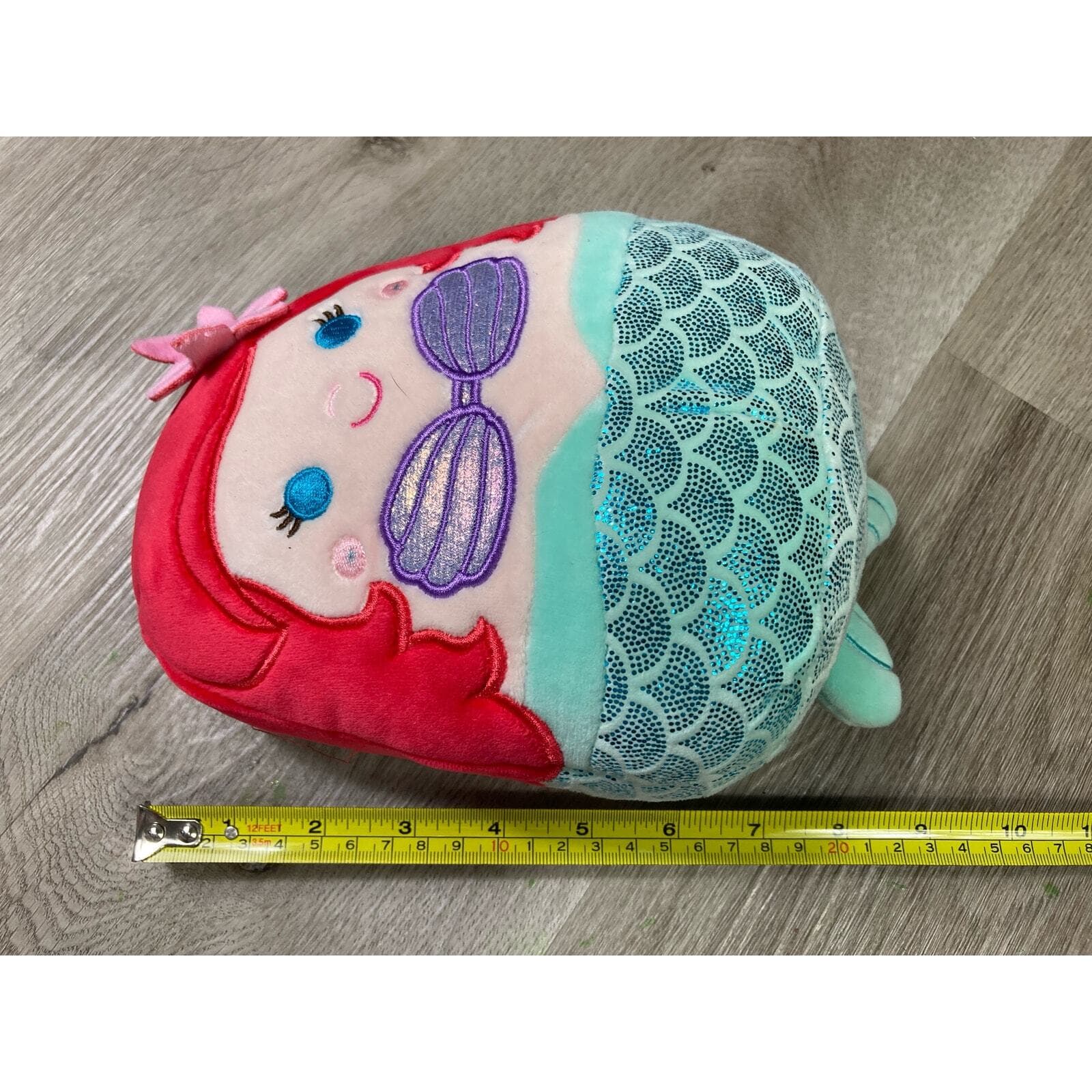 Disney Squishmallow Ariel The Little Mermaid 12" Plush by Kellytoy - Thumbnail 6