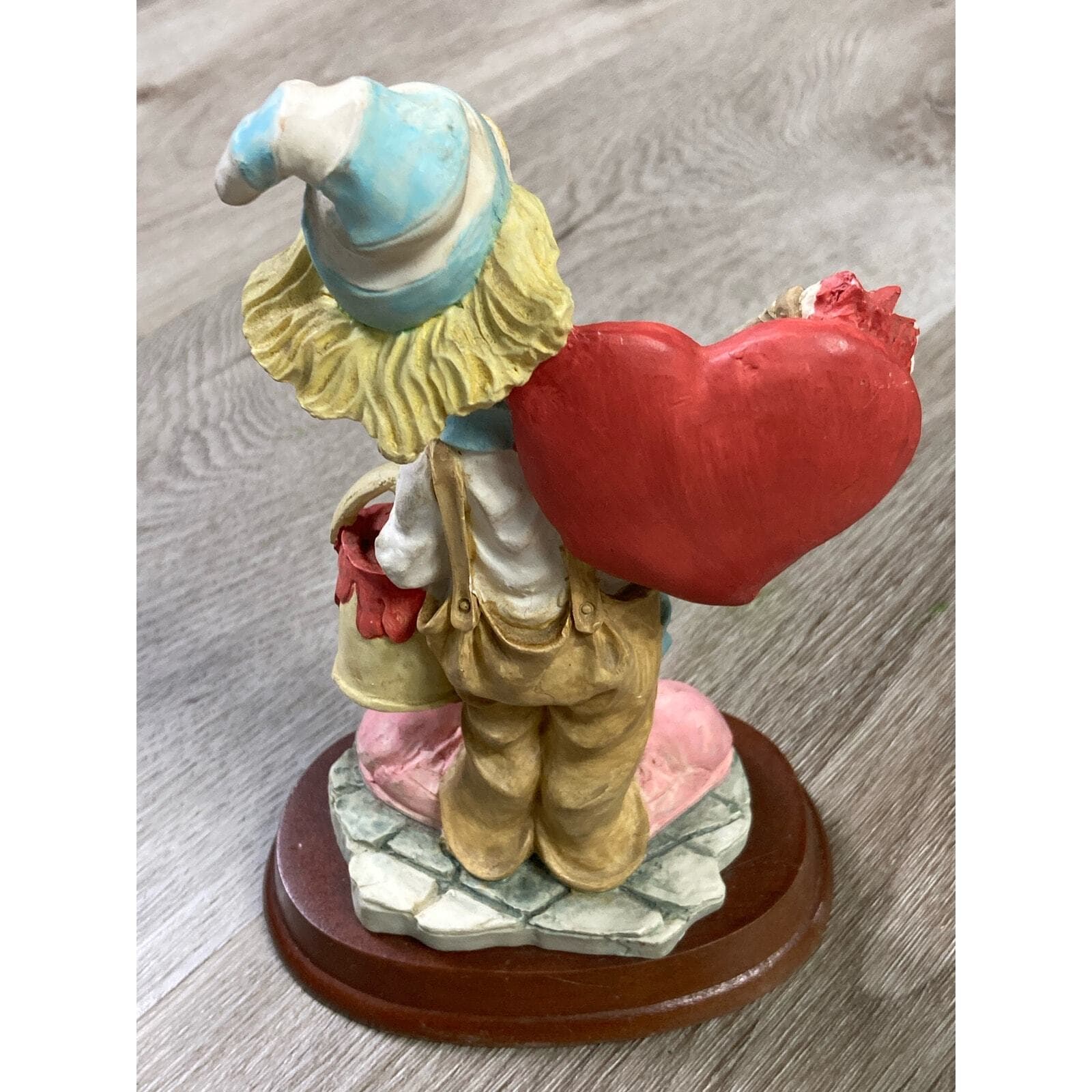 Vintage Pucci Hand Painted Ceramic Clown Figurine 7" Jester Hat Art Rare Gift - Thumbnail 7