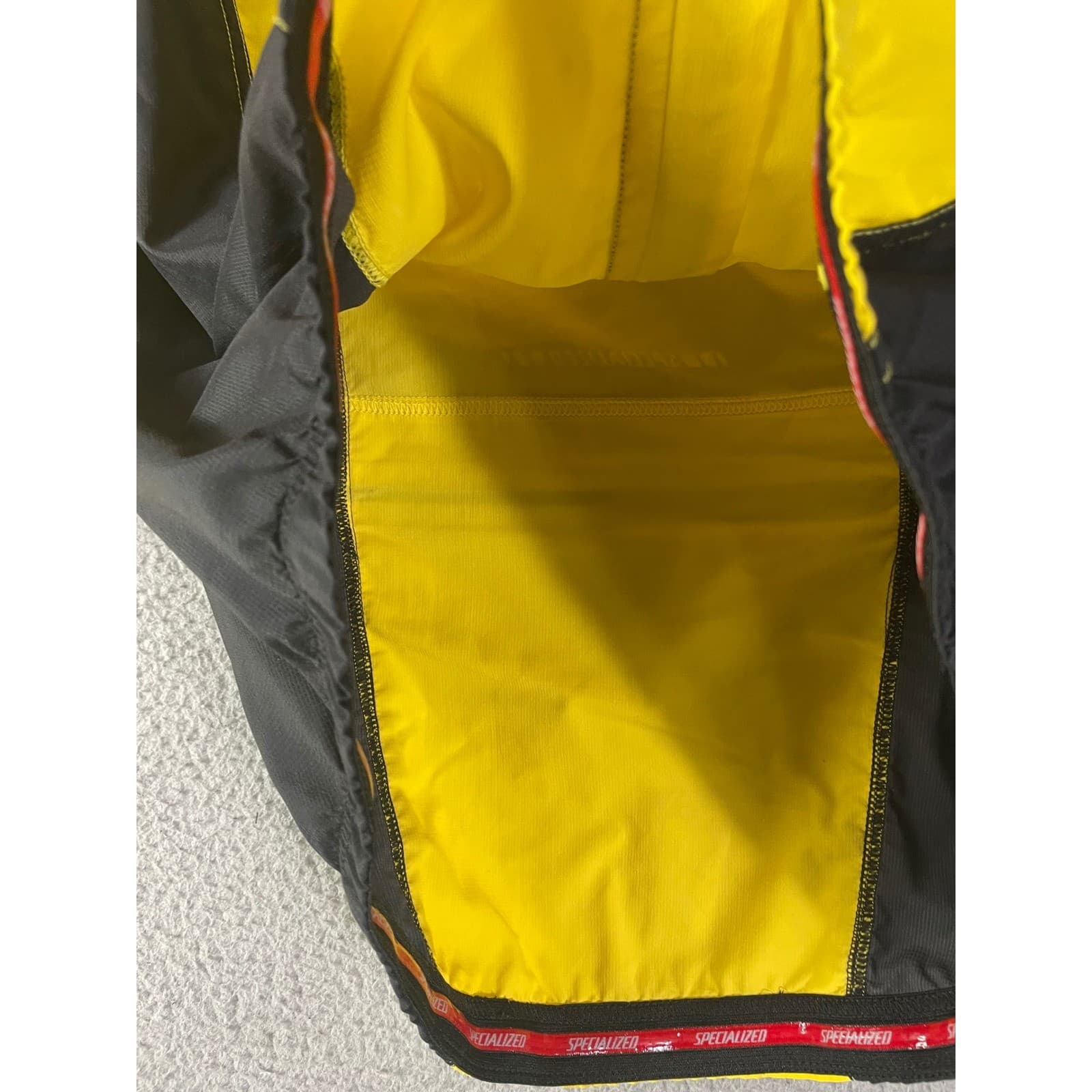 Specialized Cycling Jacket Mens XL Yellow Black Windbreaker Road Bike Hi Vis - Thumbnail 12