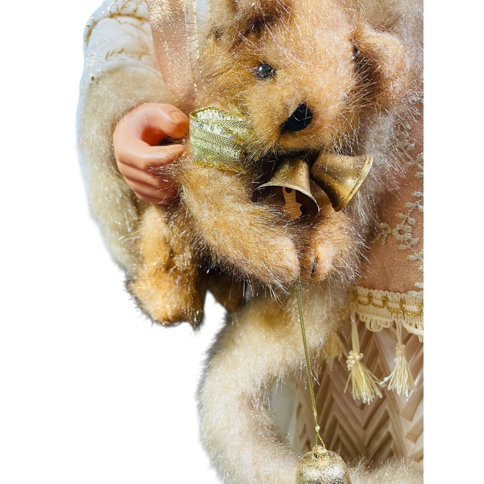 Champagne Gold Santa Claus Floor Standing Christmas Figure 36” Elegant Decor - Thumbnail 14
