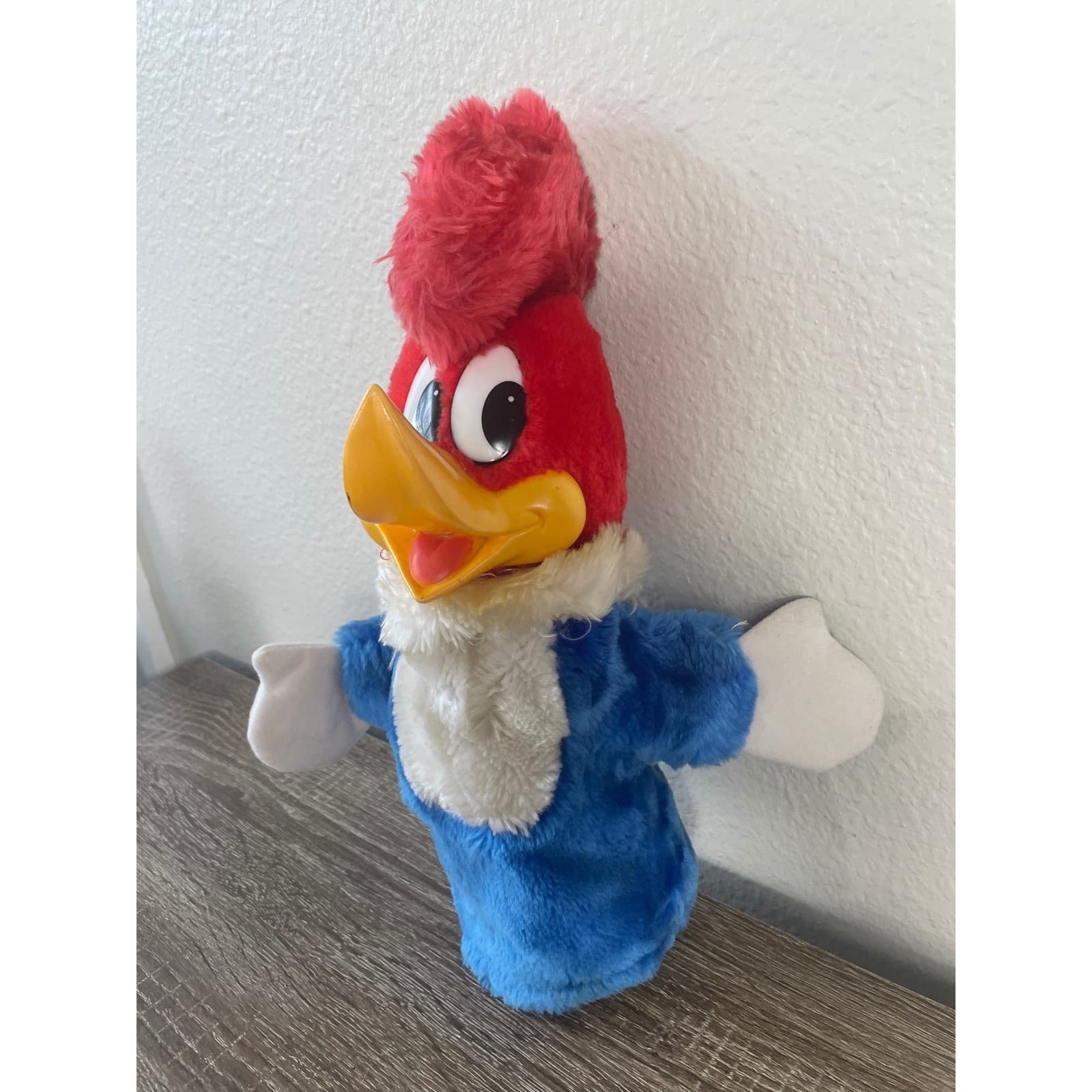 Vintage Woody Woodpecker Hand Puppet Universal Walter Lantz Plush Cartoon Toy - Thumbnail 6