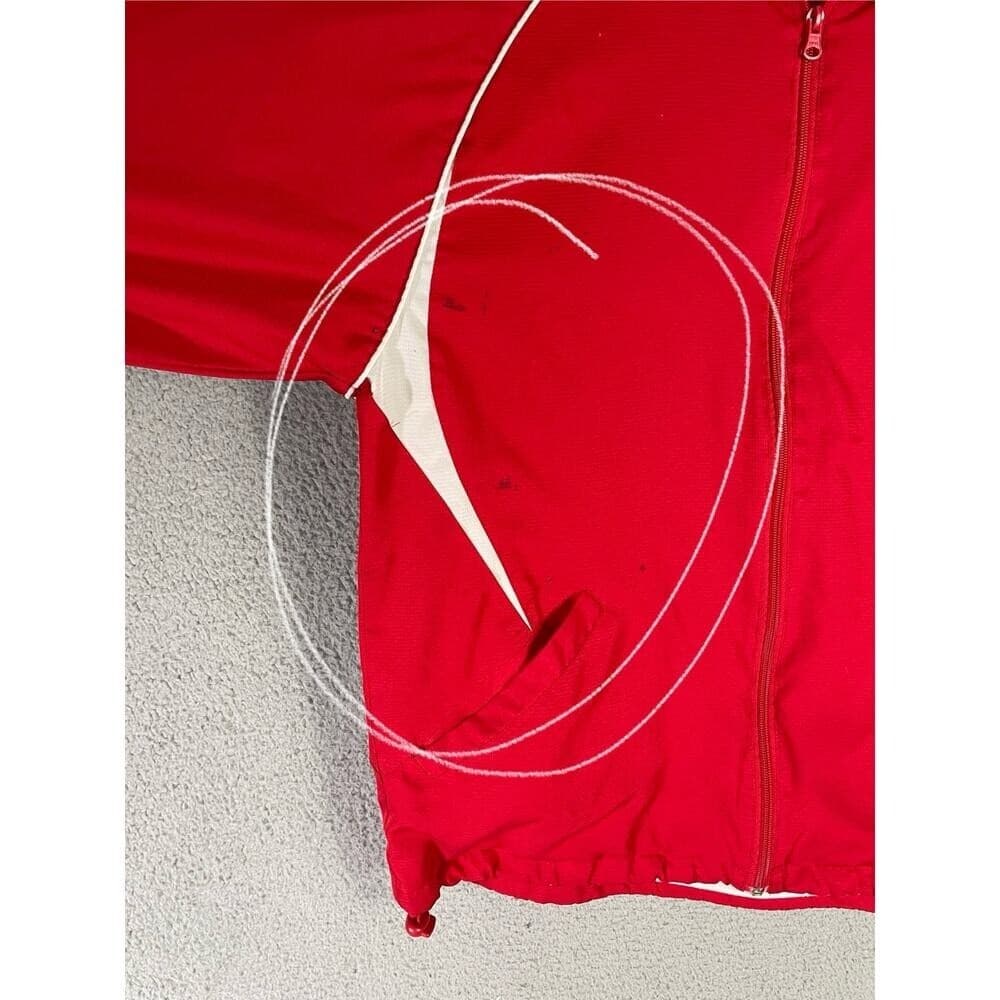 Teamwork Athletic Apparel West Side Red Full Zip Track Jacket Mens L Warmup Coat - Thumbnail 4