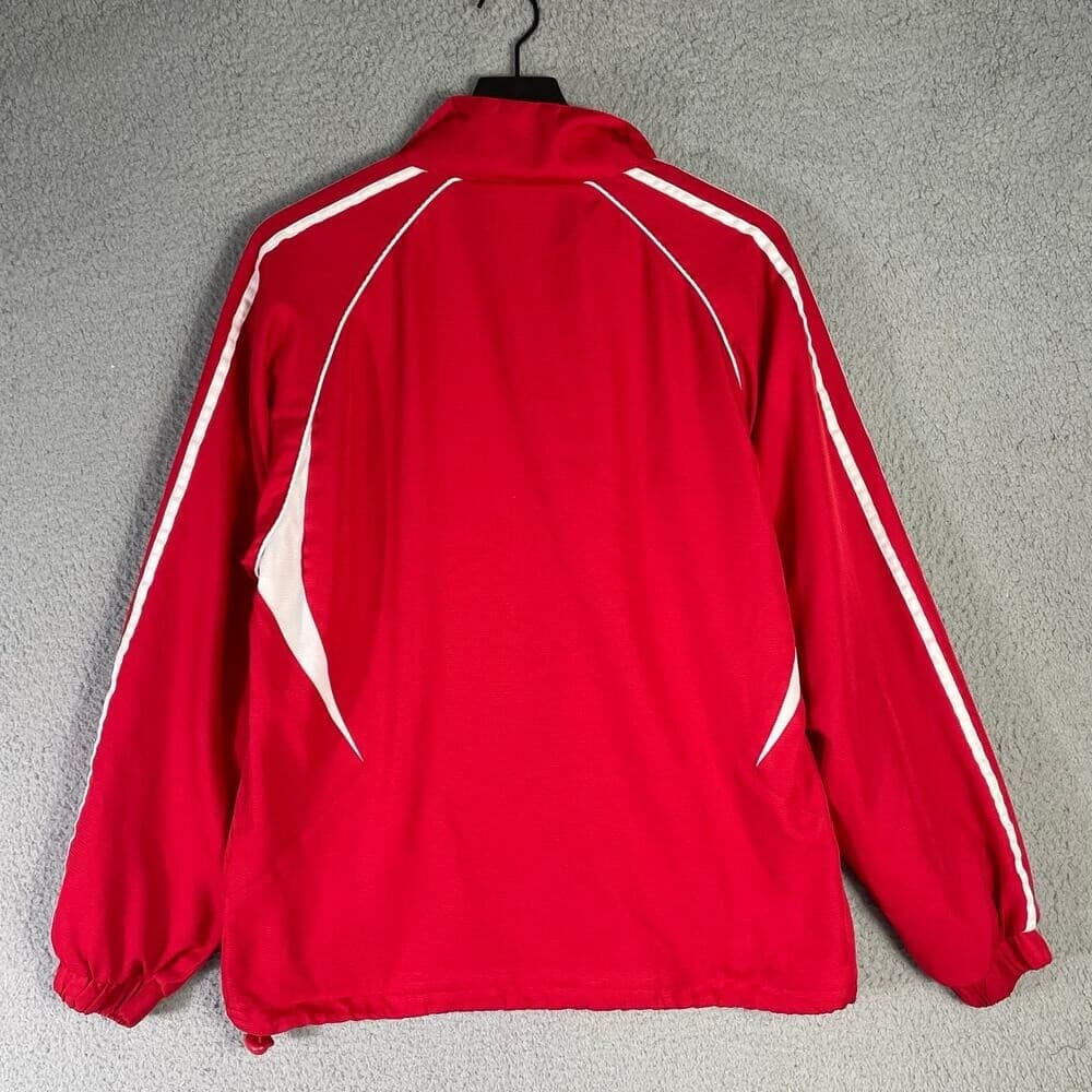 Teamwork Athletic Apparel West Side Red Full Zip Track Jacket Mens L Warmup Coat - Thumbnail 9
