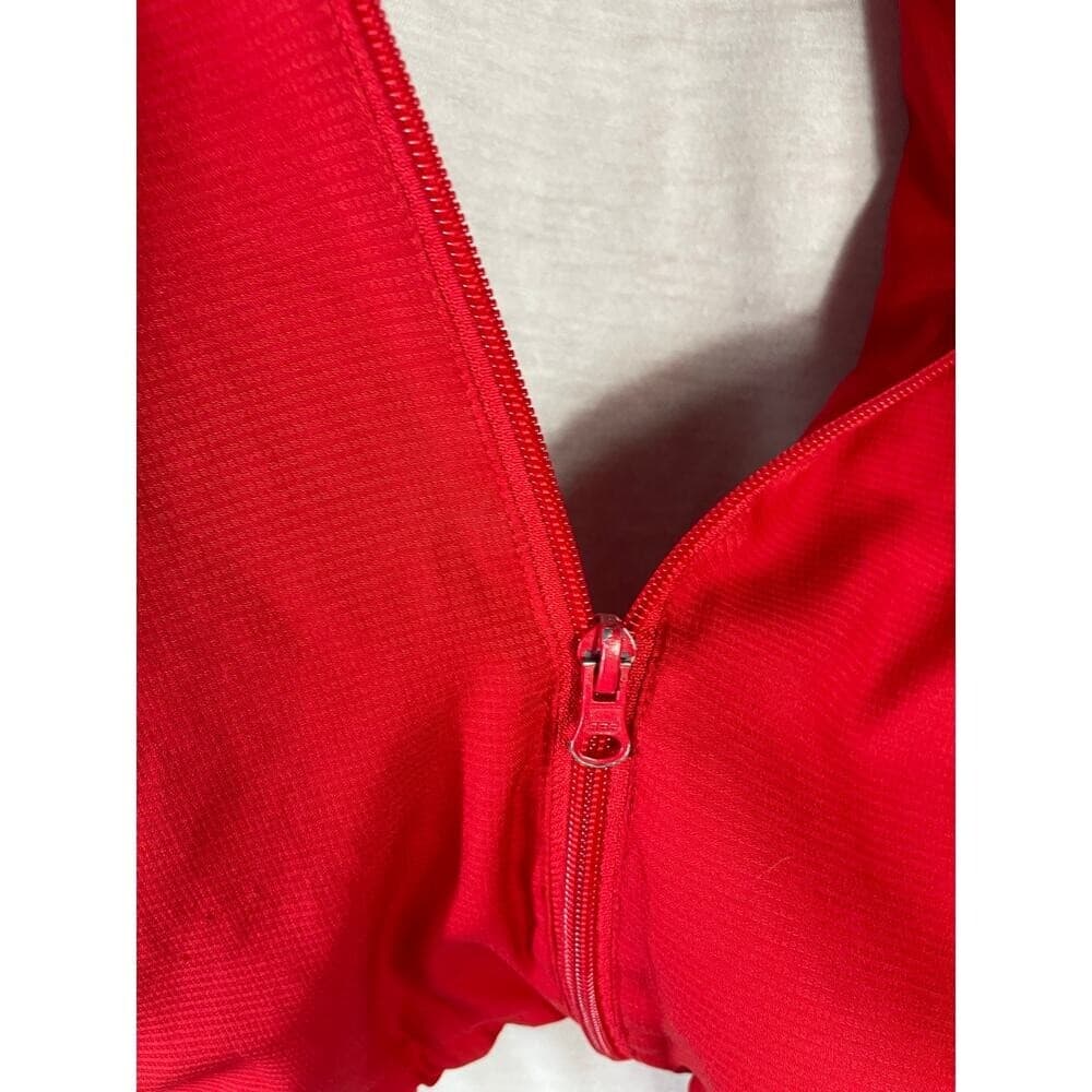 Teamwork Athletic Apparel West Side Red Full Zip Track Jacket Mens L Warmup Coat - Thumbnail 8
