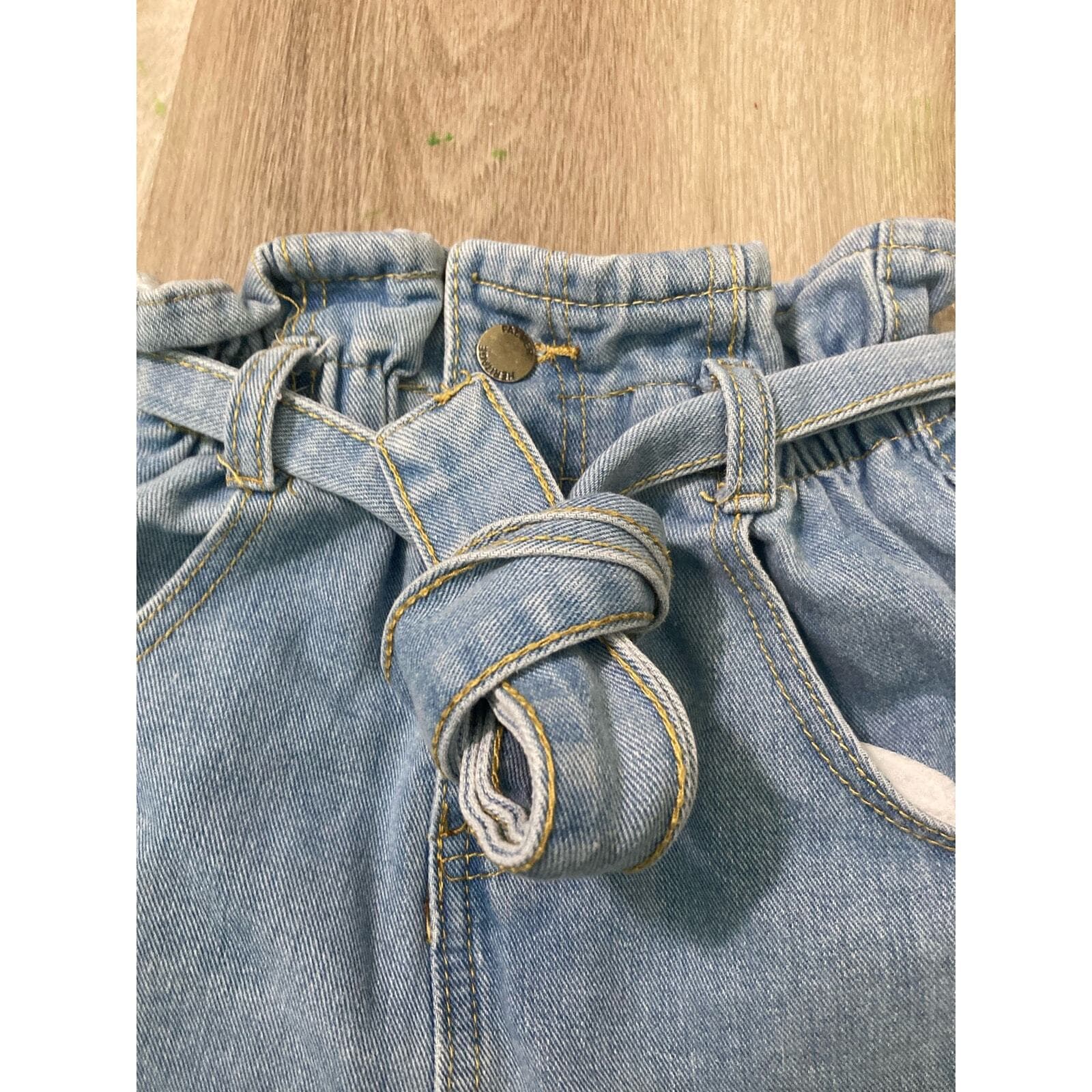 Shein Women's XS High Rise Denim Blue Shorts Casual Fashion Trendy Bottoms - Thumbnail 5