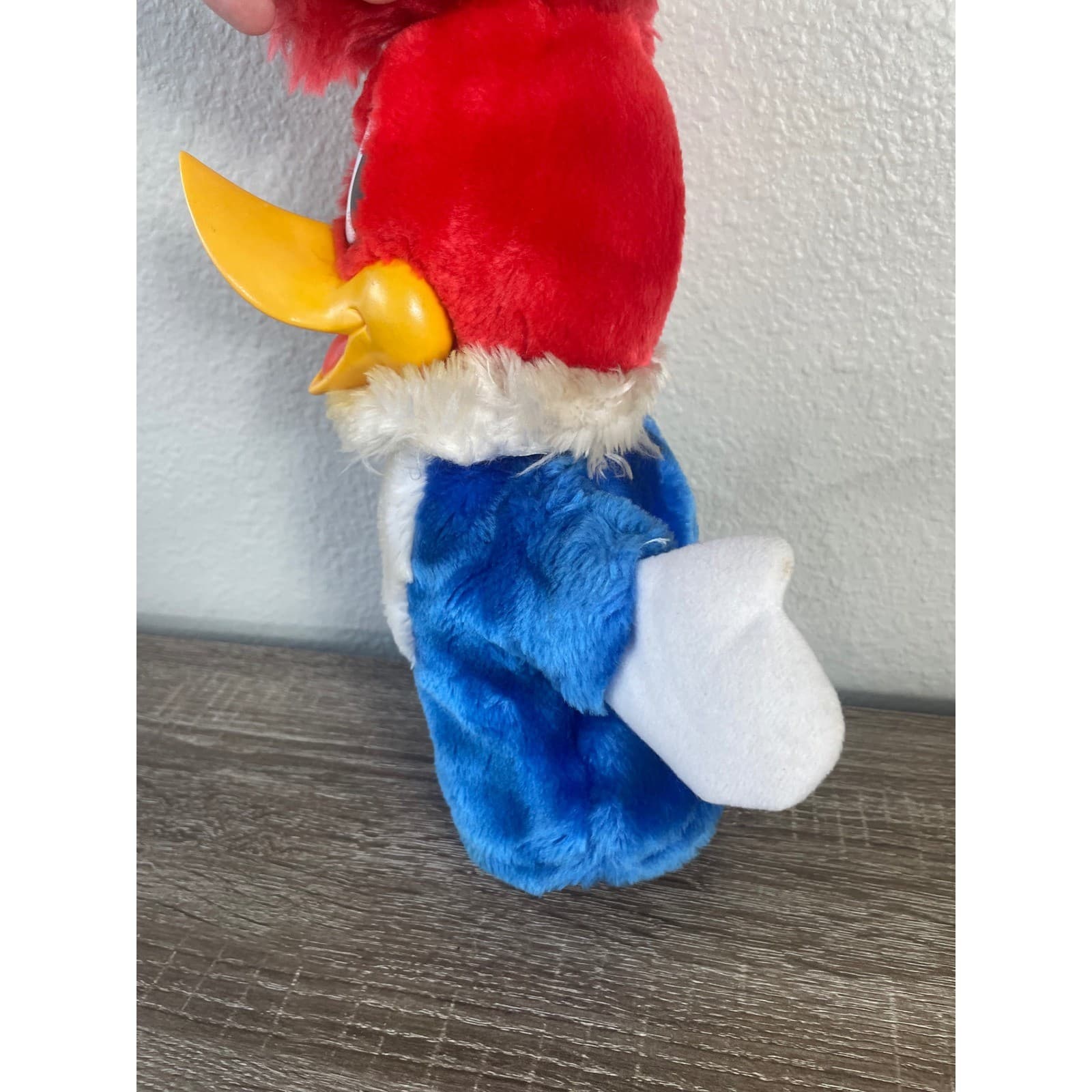 Vintage Woody Woodpecker Hand Puppet Universal Walter Lantz Plush Cartoon Toy - Thumbnail 9