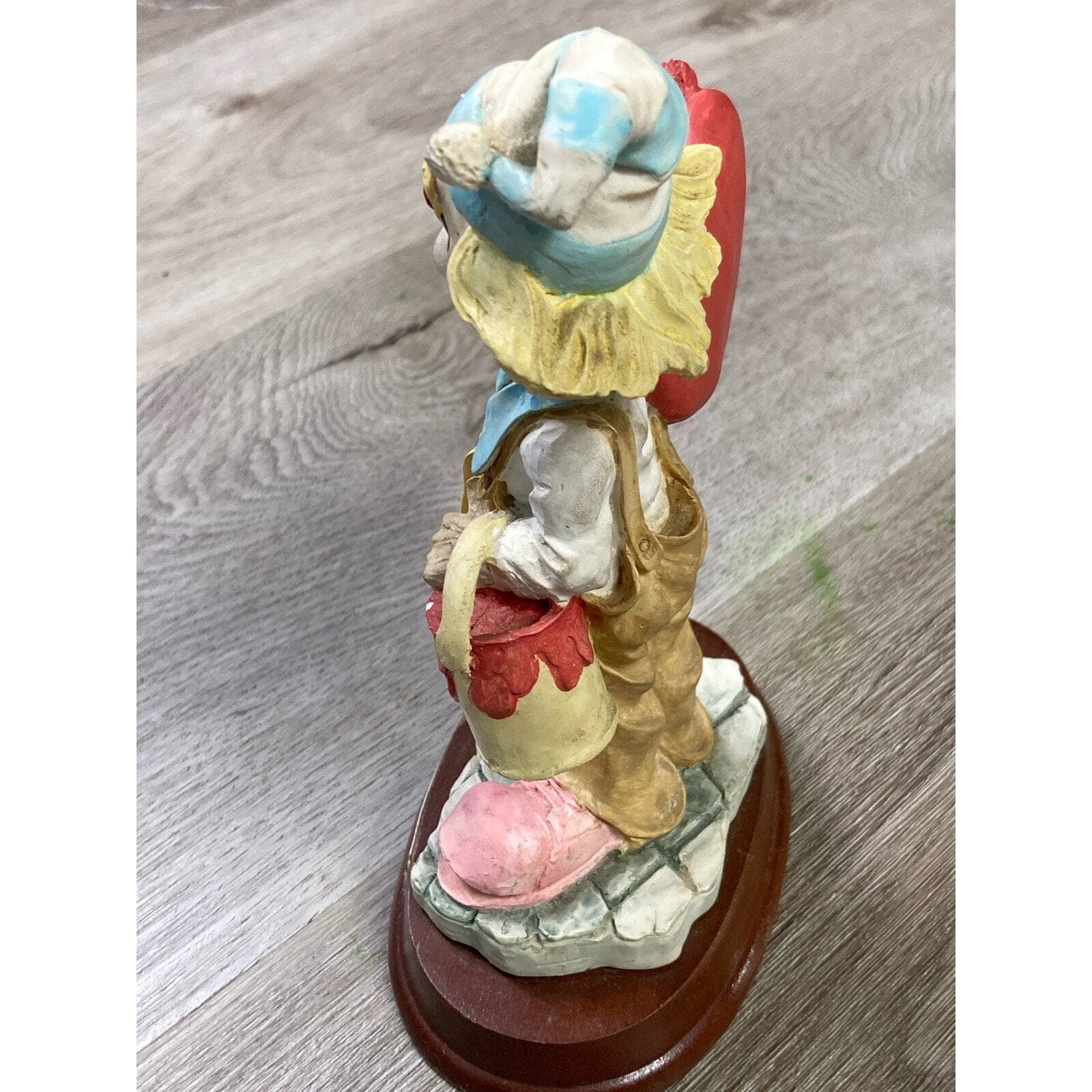 Vintage Pucci Hand Painted Ceramic Clown Figurine 7" Jester Hat Art Rare Gift - Thumbnail 6