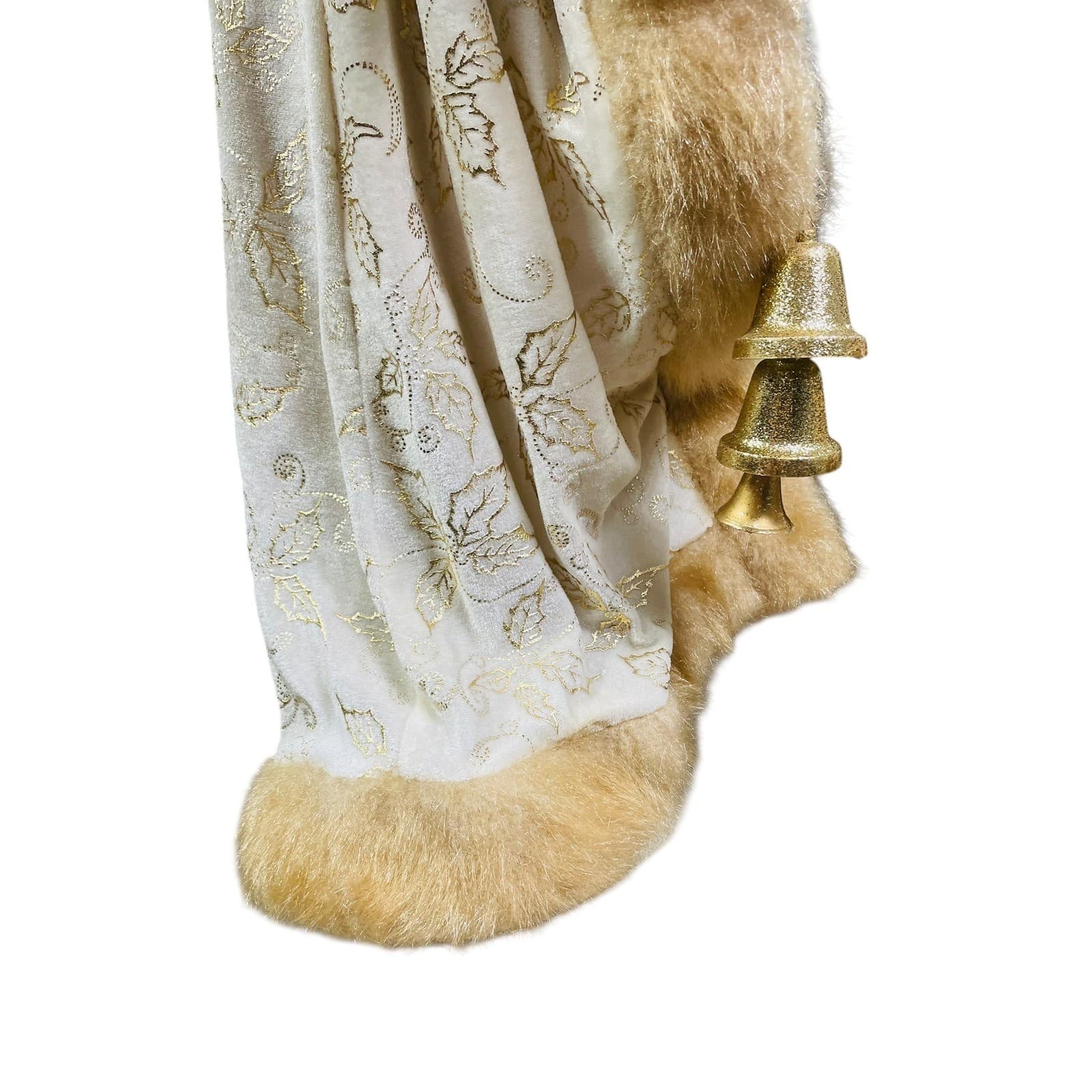 Champagne Gold Santa Claus Floor Standing Christmas Figure 36” Elegant Decor - Thumbnail 11