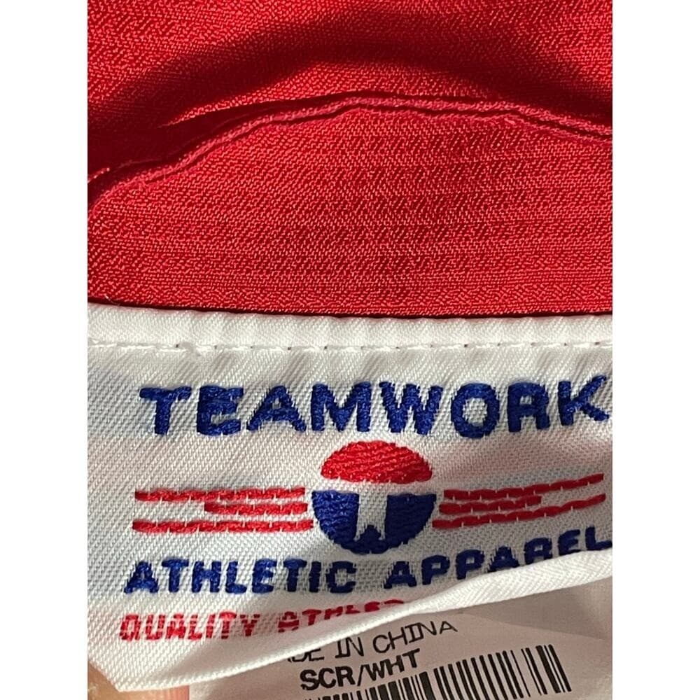 Teamwork Athletic Apparel West Side Red Full Zip Track Jacket Mens L Warmup Coat - Thumbnail 2