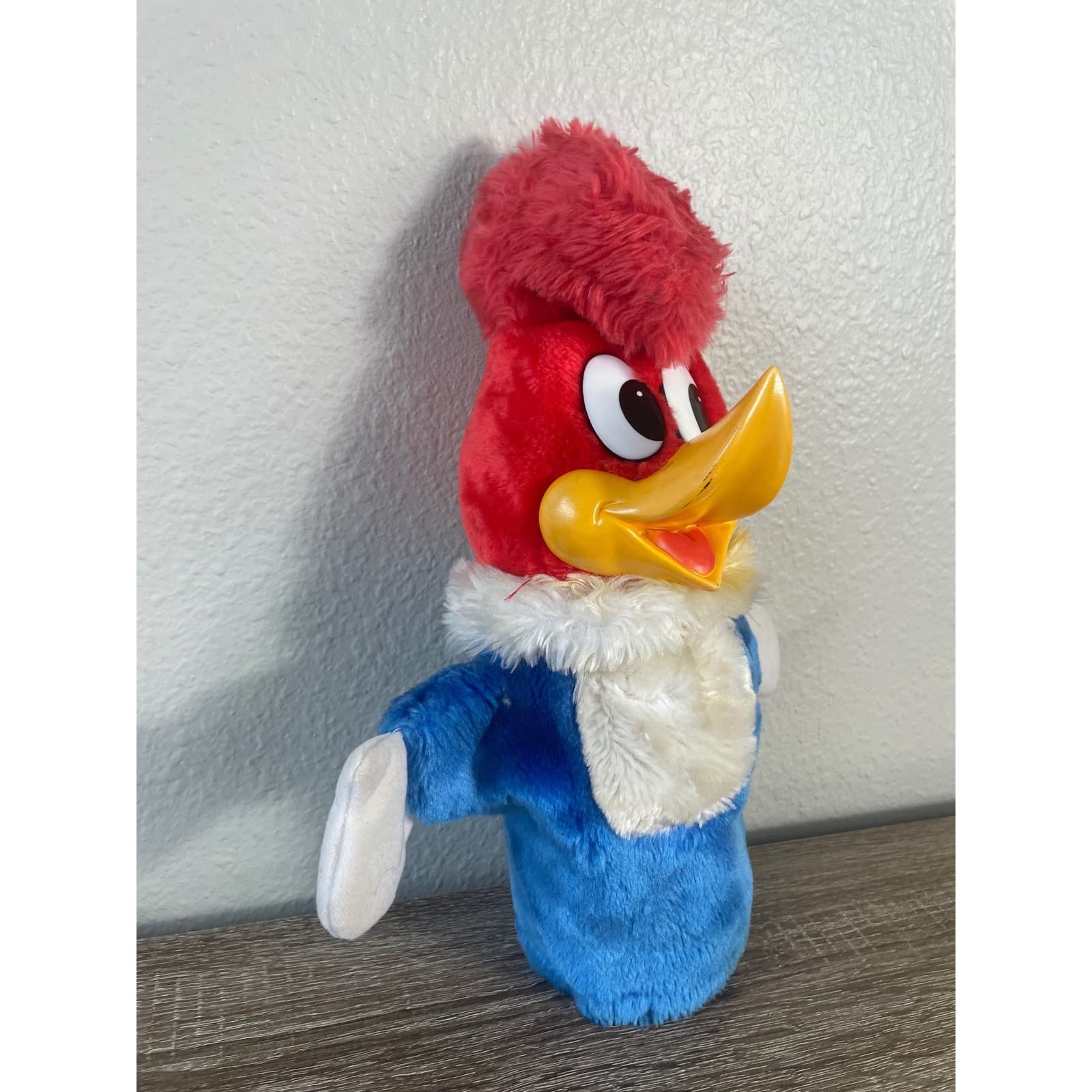 Vintage Woody Woodpecker Hand Puppet Universal Walter Lantz Plush Cartoon Toy - Thumbnail 5