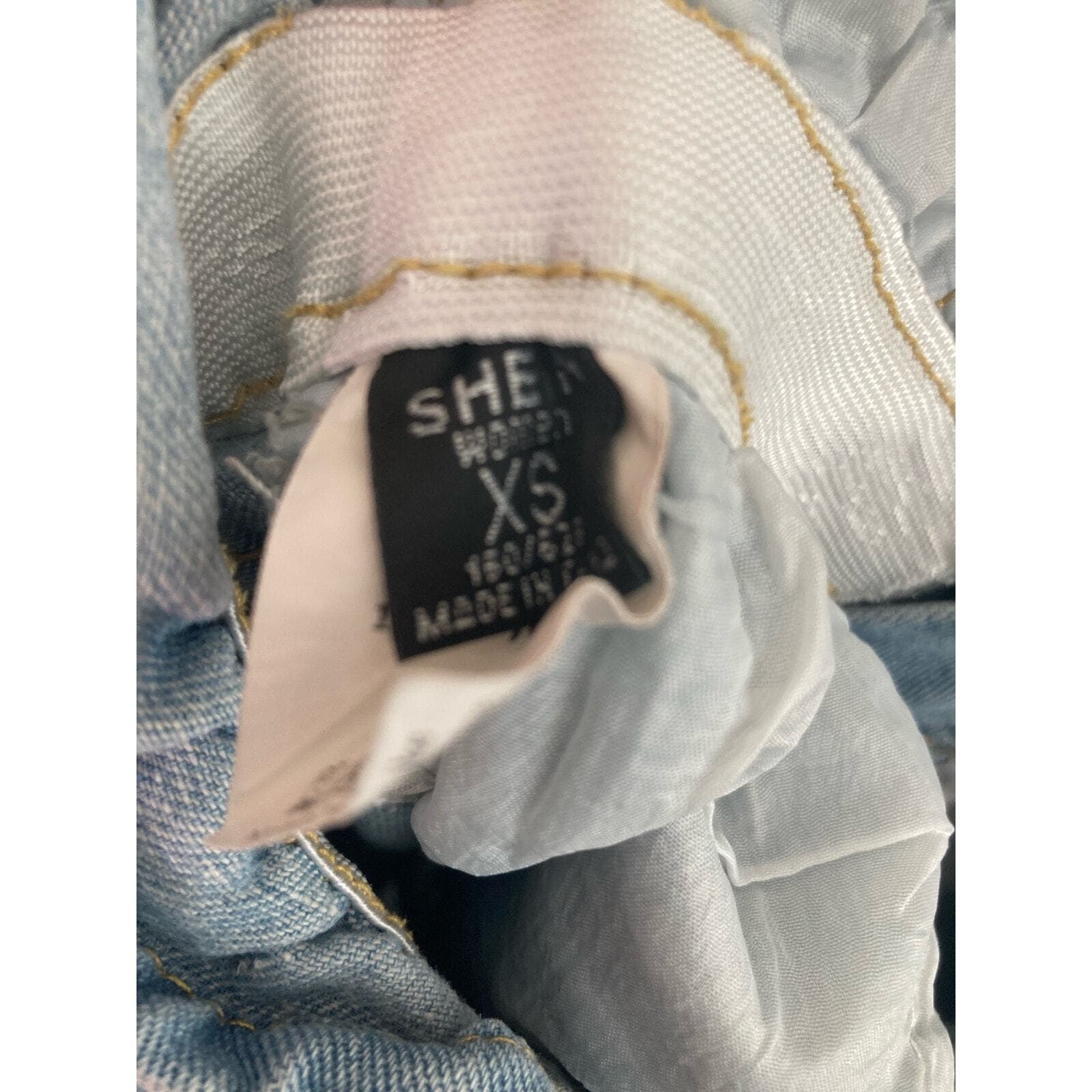 Shein Women's XS High Rise Denim Blue Shorts Casual Fashion Trendy Bottoms - Thumbnail 2