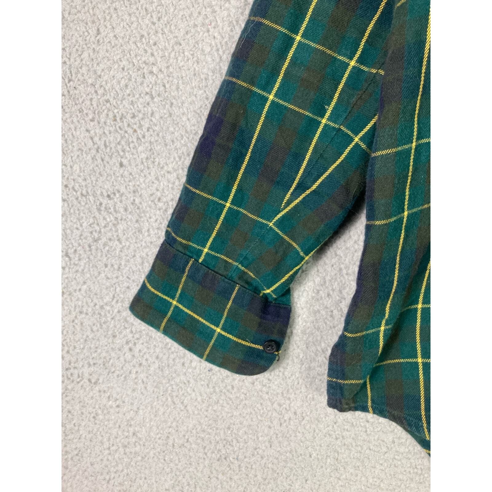 Madewell Plaid Oversized Shirt XS Womens Green Cozy Fall Flannel Boyfriend - Thumbnail 8