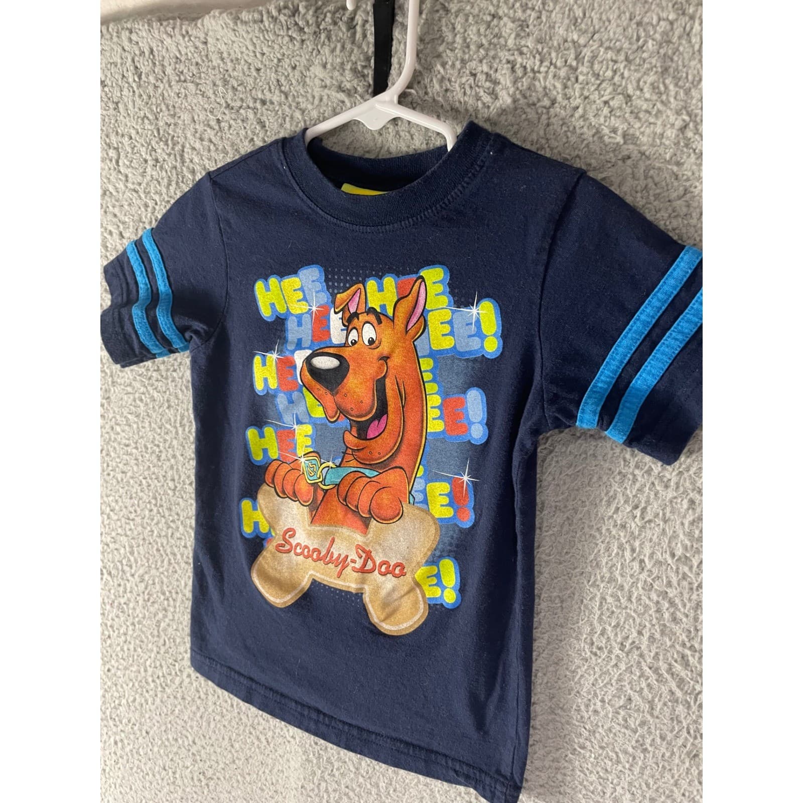 Scooby Doo Kids T Shirt Navy Blue Graphic Cartoon Tee Boys Short Sleeve - Thumbnail 7