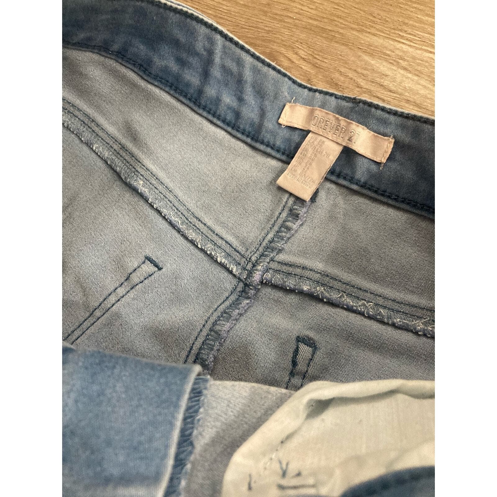 Women's Blue Straight Leg Jeans Size 30 Classic 5 Pocket Casual Everyday Denim - Thumbnail 11