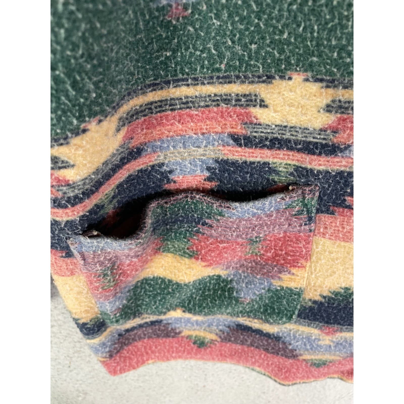 Vintage Southwestern Aztec Blazer Jacket Women's Large Boho Tribal Colorful - Thumbnail 10