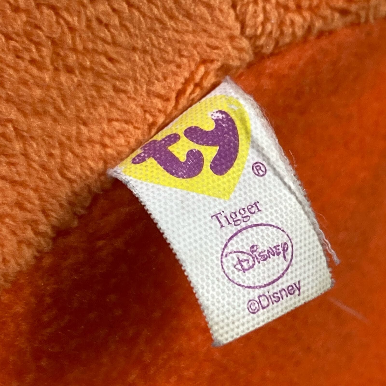 Disney Winnie the Pooh Tigger Plush 8" Stuffed Animal Orange 2013 Ty Beanie - Thumbnail 2