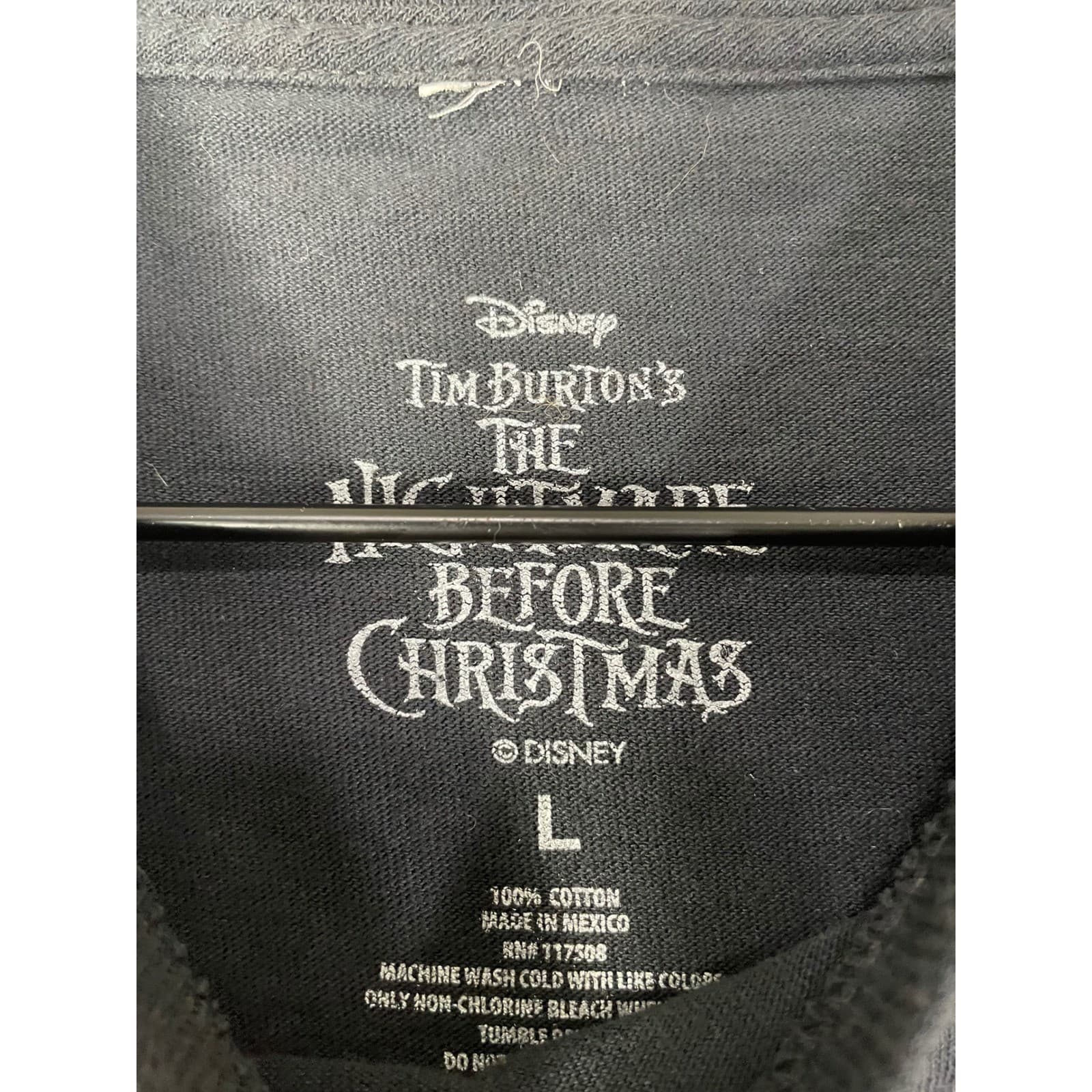Disney Nightmare Before Christmas Jack Skellington Santa Hat Men's Large Xmas - Thumbnail 2