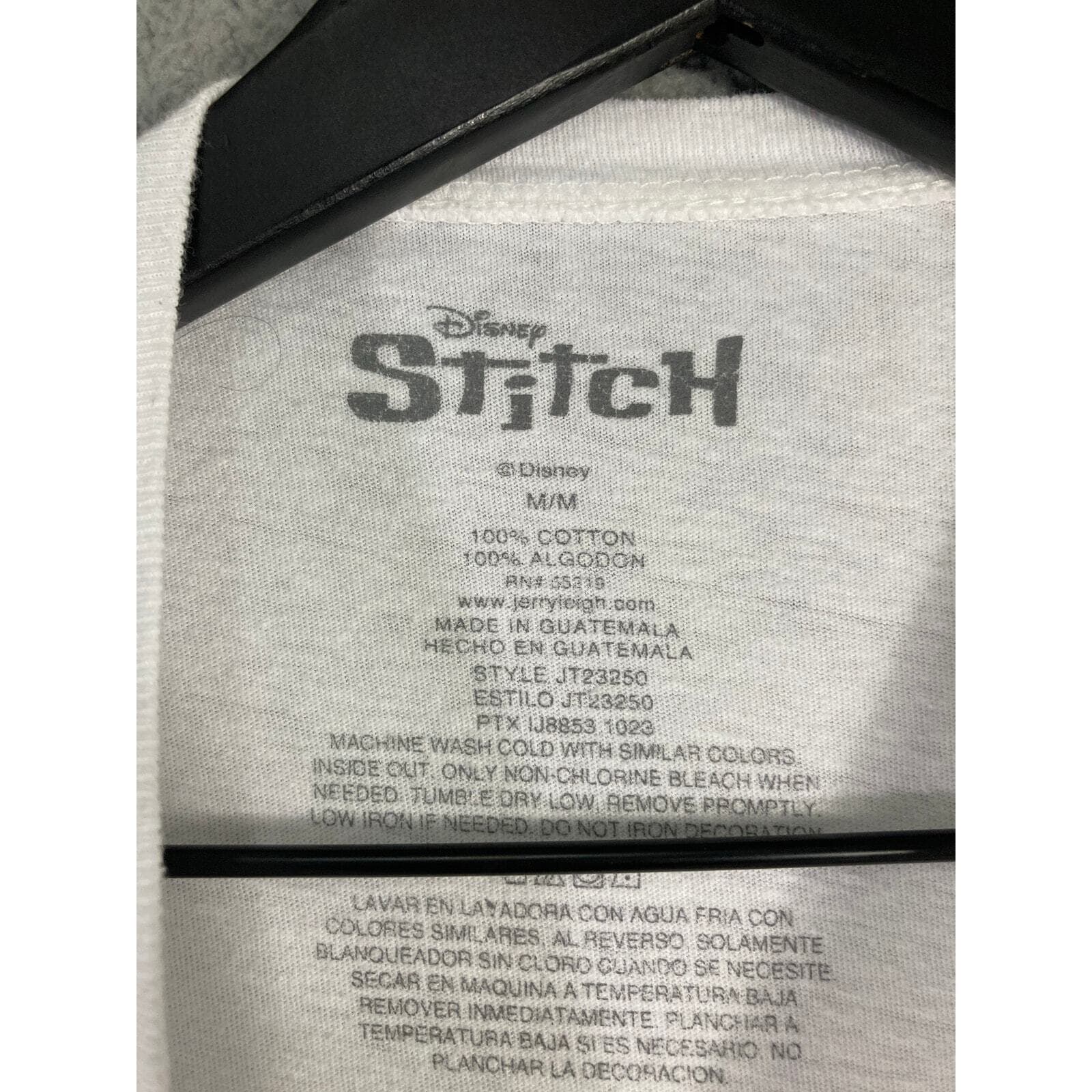 Disney Lilo & Stitch Angel Hugging Stitch Women's Graphic T-Shirt Medium White - Thumbnail 4