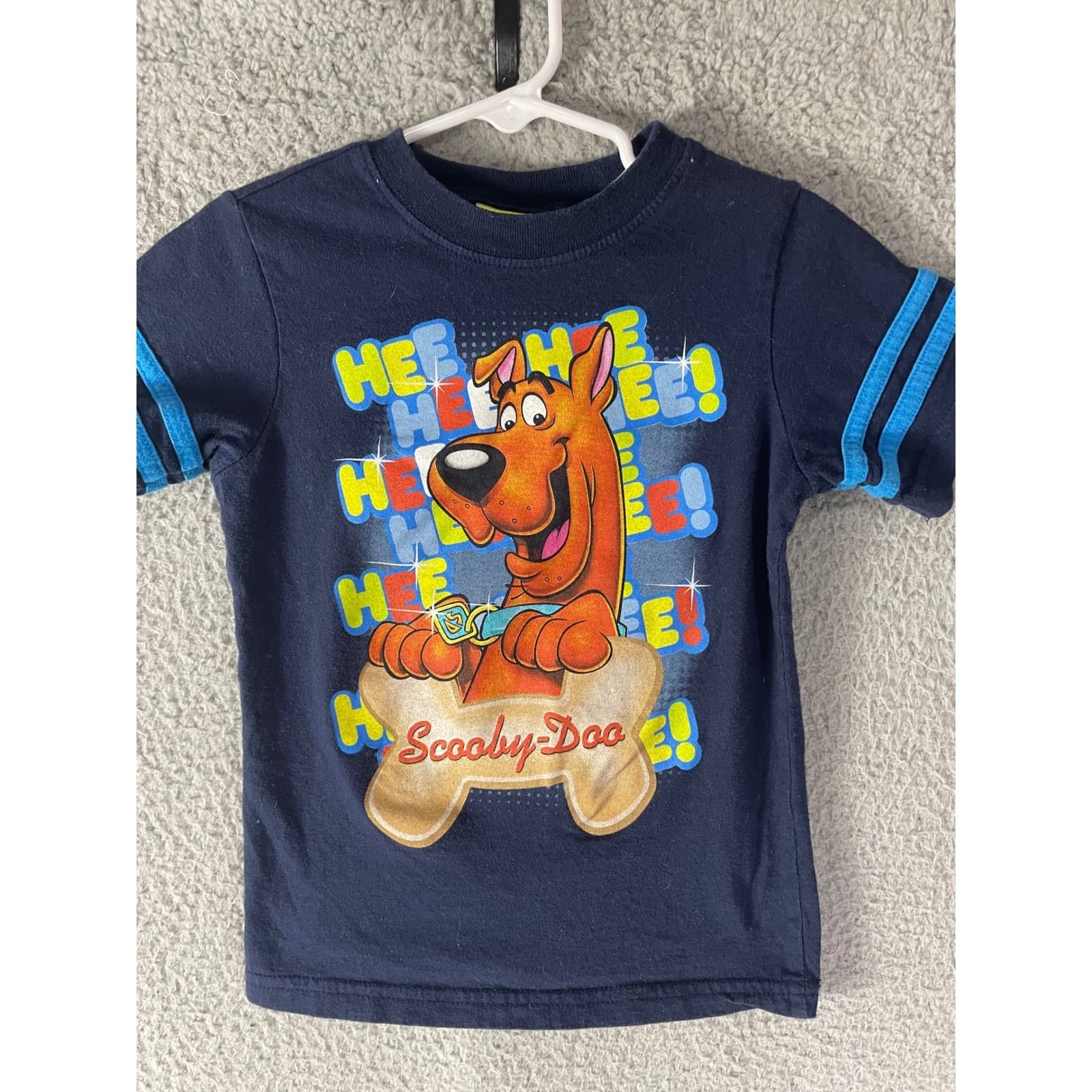 Scooby Doo Kids T Shirt Navy Blue Graphic Cartoon Tee Boys Short Sleeve - Thumbnail 6