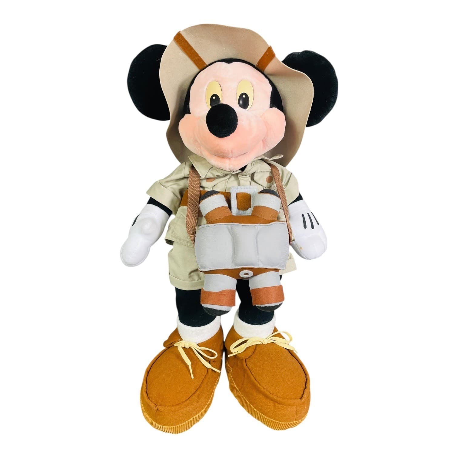 Disney Mickey Mouse Safari Plush Puppet Stuffed Animal Vintage Binoculars Toy - Thumbnail 2