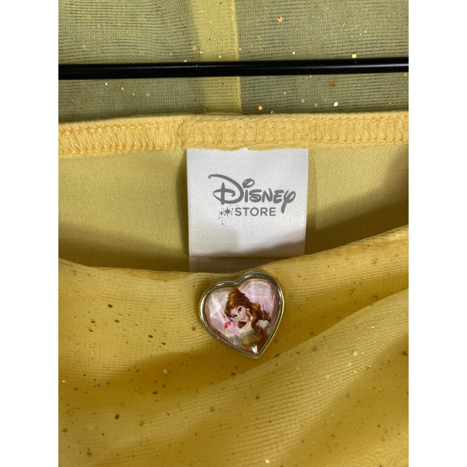 Disney Belle Beauty and the Beast Princess Costume Dress Girls Yellow Size 10 - Thumbnail 4