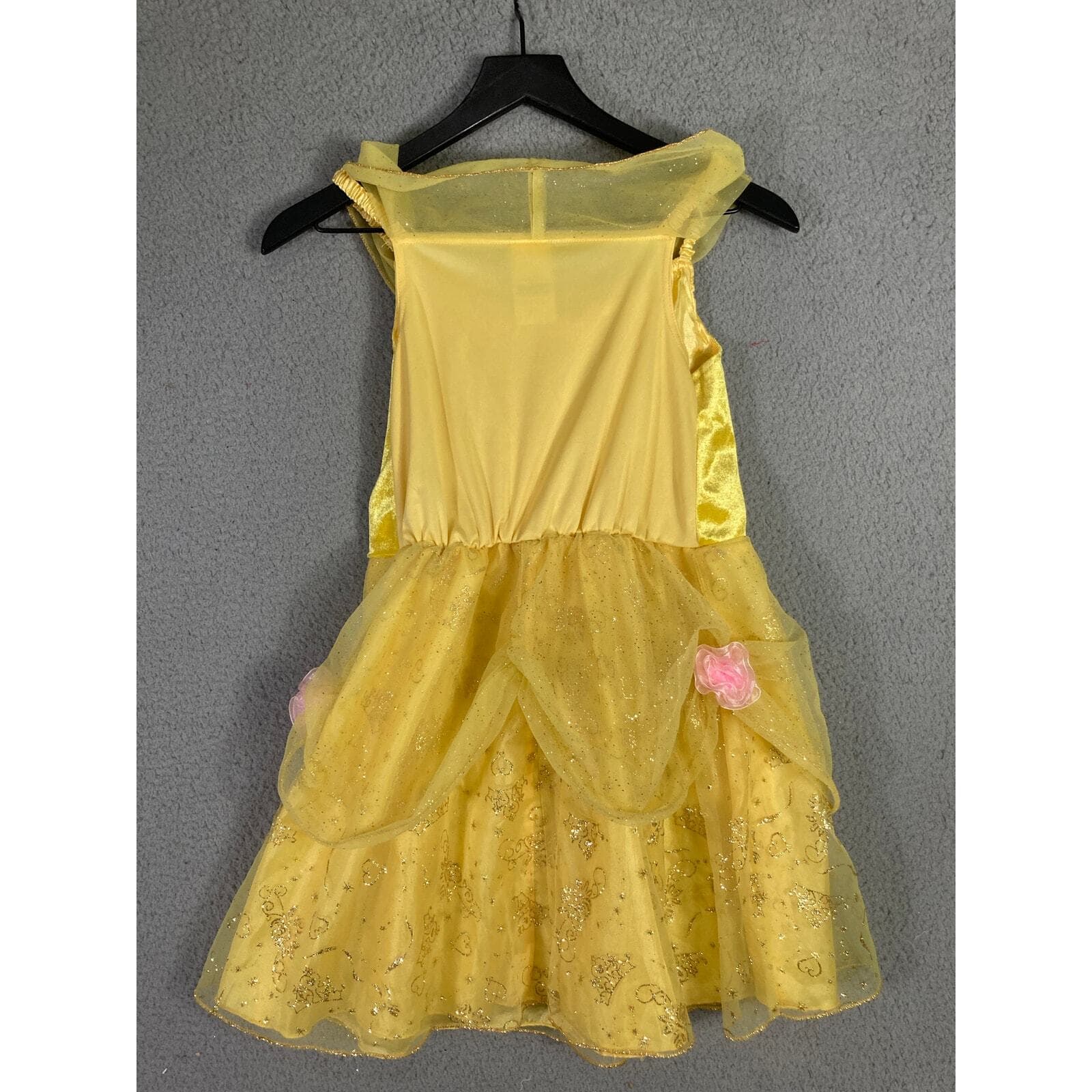 Disney Belle Beauty and the Beast Princess Costume Dress Girls Yellow Size 10 - Thumbnail 5