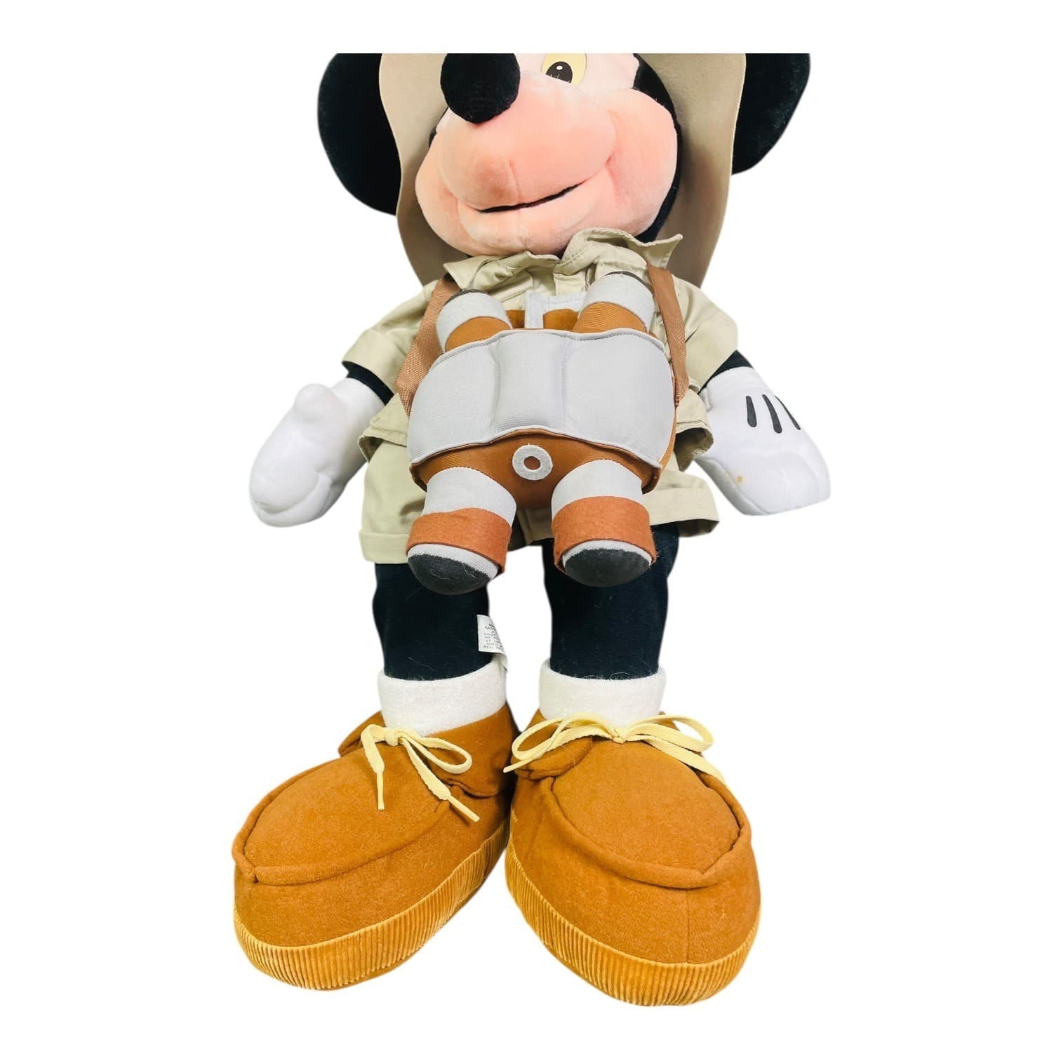 Disney Mickey Mouse Safari Plush Puppet Stuffed Animal Vintage Binoculars Toy - Thumbnail 5