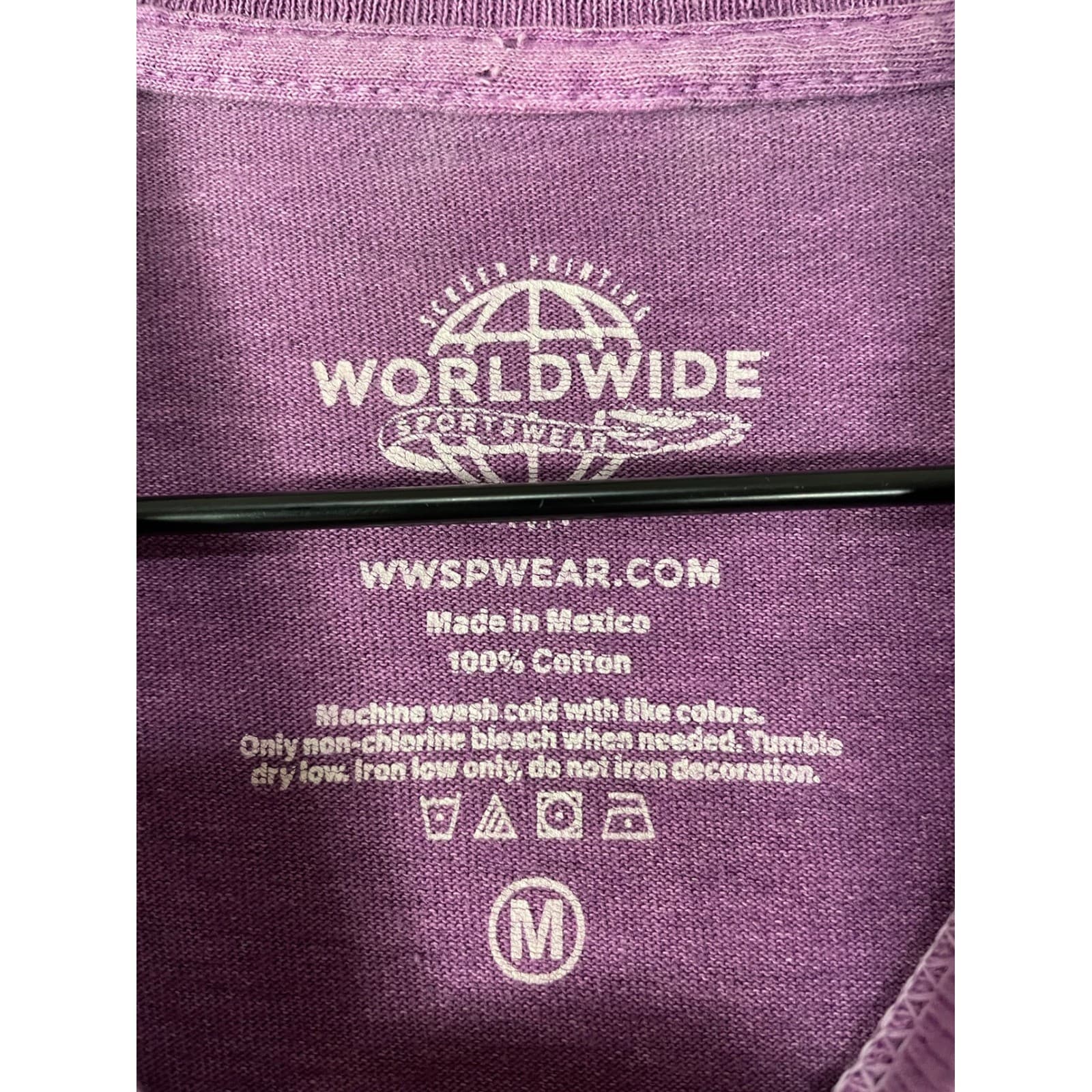 Mackinac Island Horse Carriage Embroidered Graphic Tee Purple Medium Souvenir - Thumbnail 3