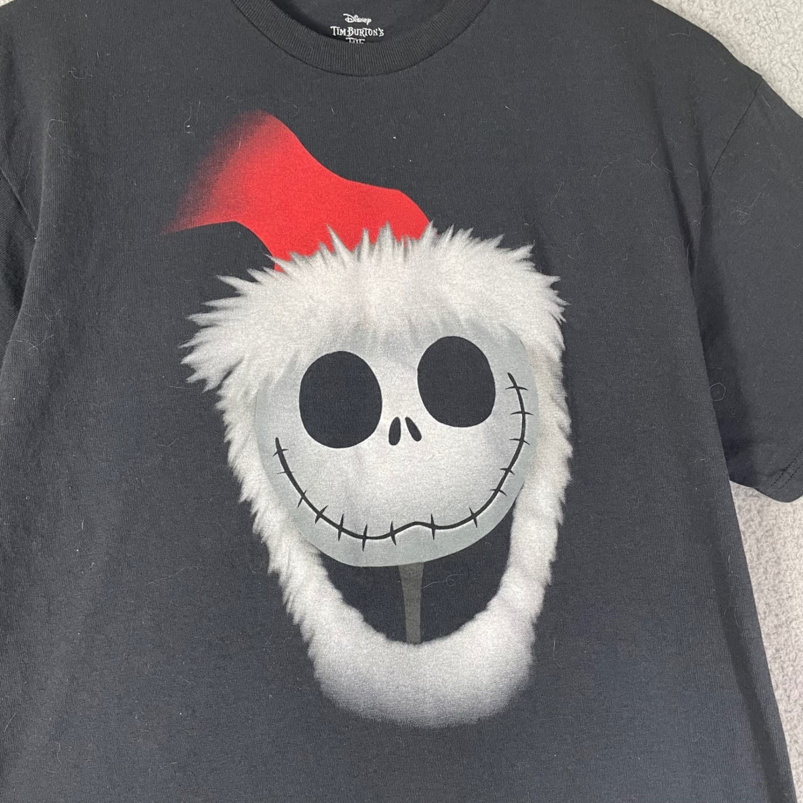Disney Nightmare Before Christmas Jack Skellington Santa Hat Men's Large Xmas - Thumbnail 4