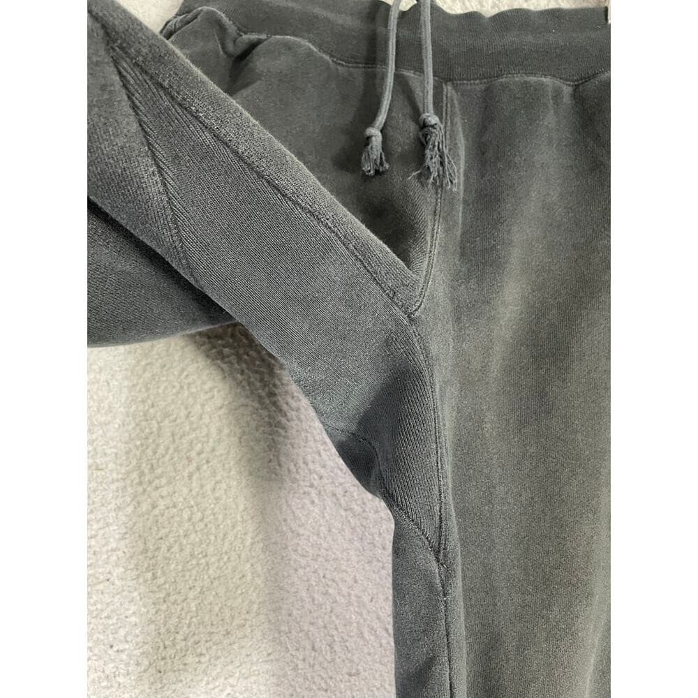 Champion Reverse Weave Men's Black Jogger Sweatpants Medium Vintage Streetwear - Thumbnail 7