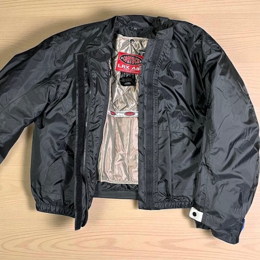 Cortech LRX Air Women's Motorcycle Jacket Small Black Quilted Bomber Armored - Thumbnail 2