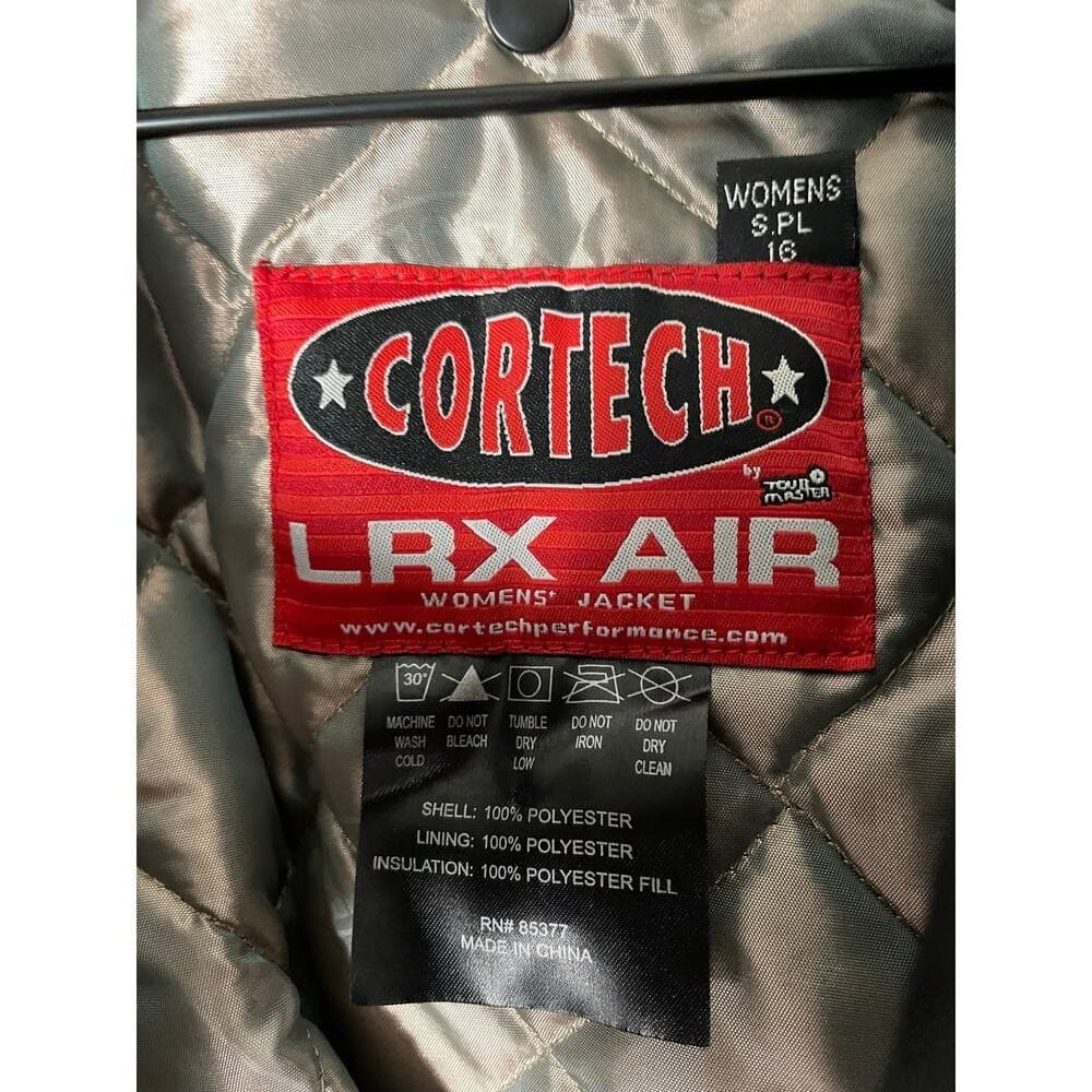 Cortech LRX Air Women's Motorcycle Jacket Small Black Quilted Bomber Armored - Thumbnail 5