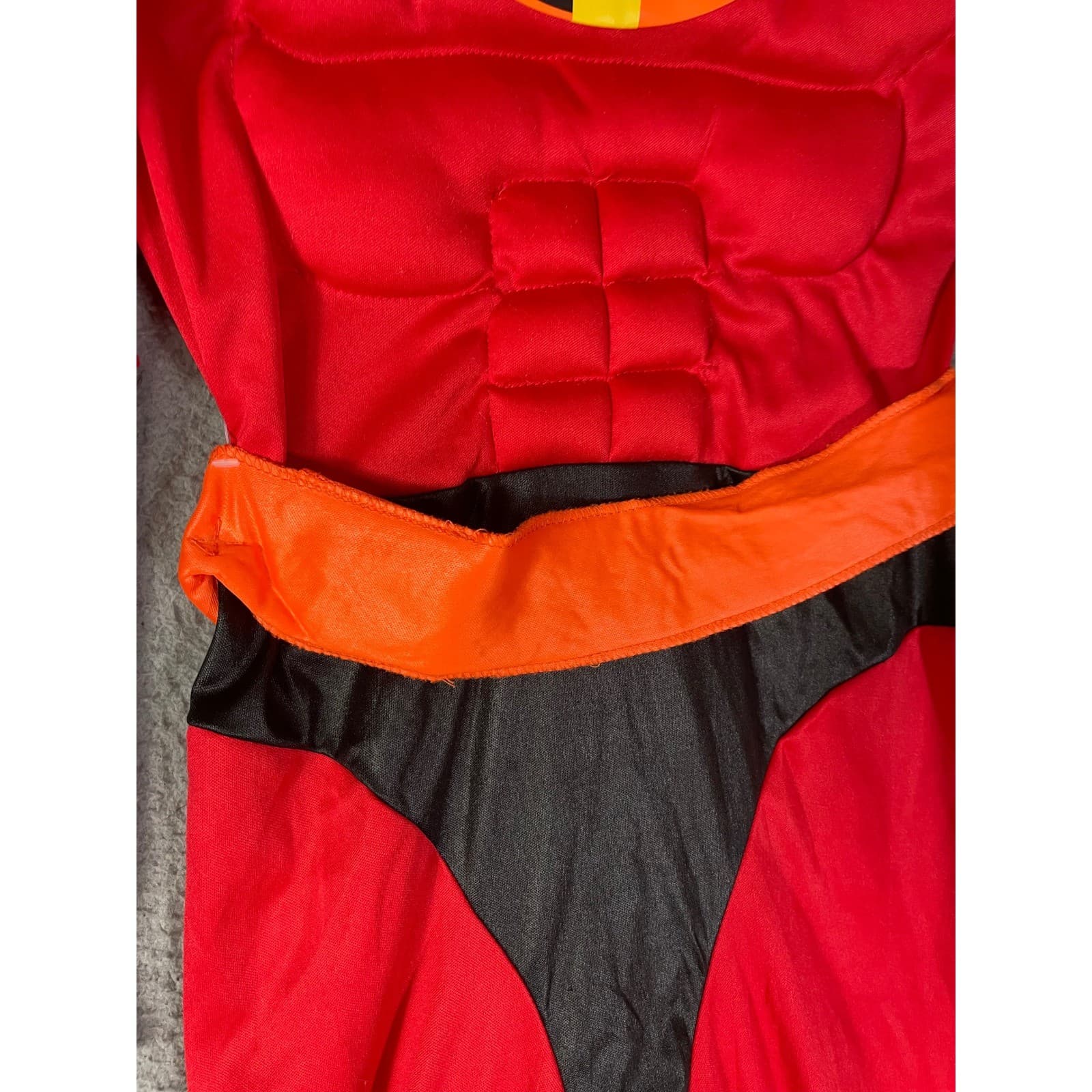 Disney Pixar Incredibles 2 Muscle Costume Suit Kids Size 7-8 Medium Red Black - Thumbnail 11