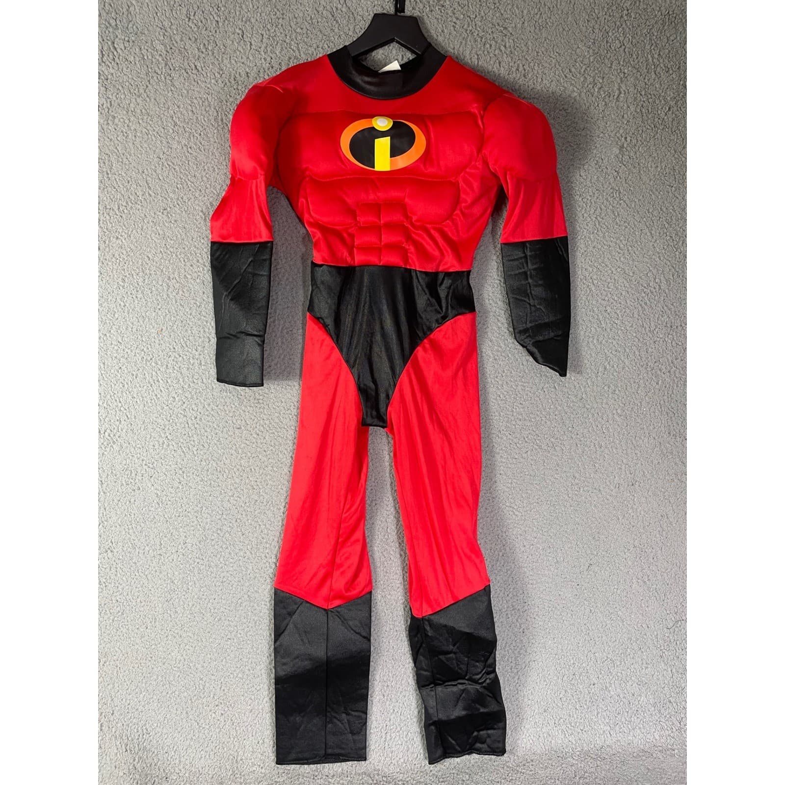 Disney Pixar Incredibles 2 Muscle Costume Suit Kids Size 7-8 Medium Red Black - Thumbnail 6