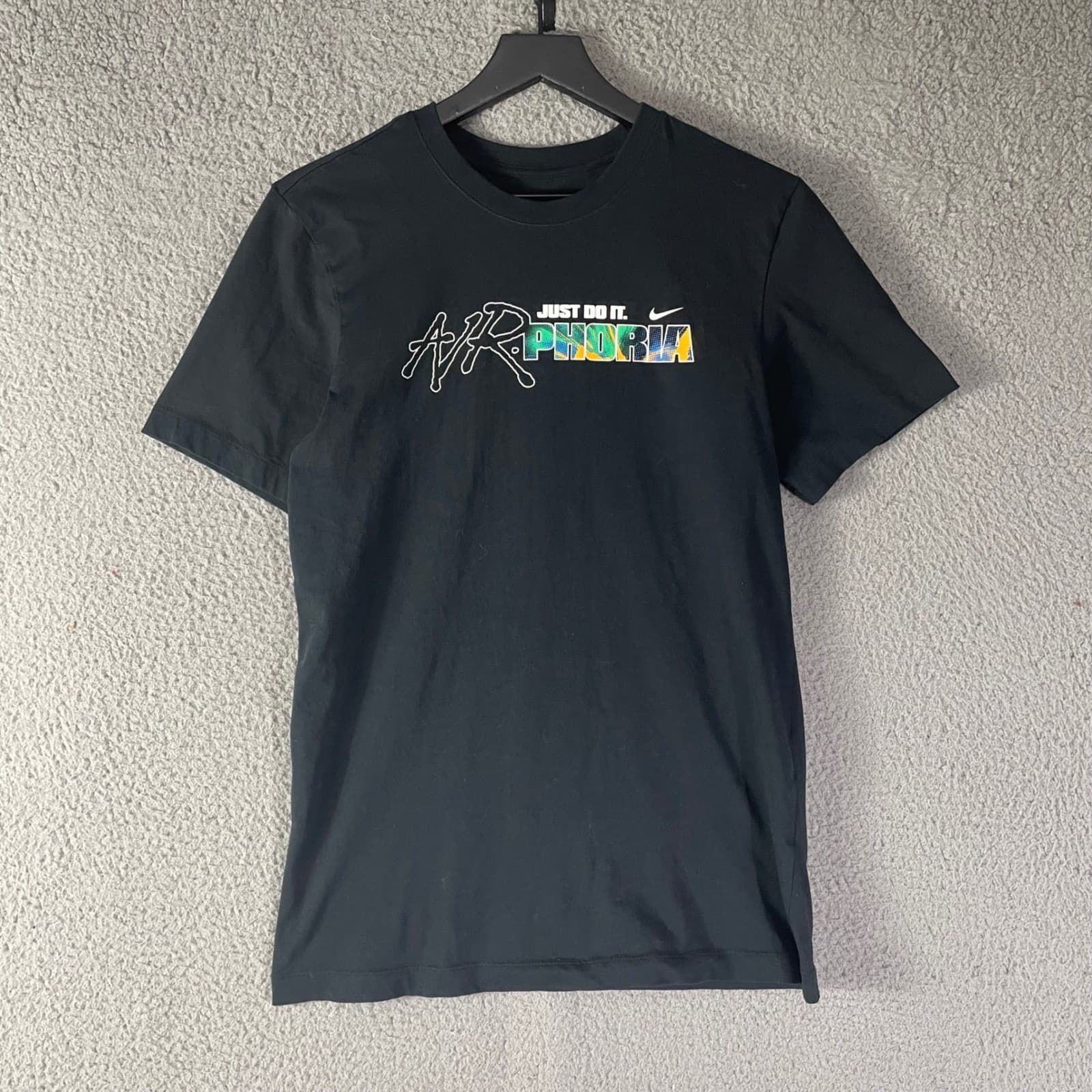 Nike Airphoria T Shirt Black Graphic Fortnite Air Max Mens Small S Tee - Thumbnail 2