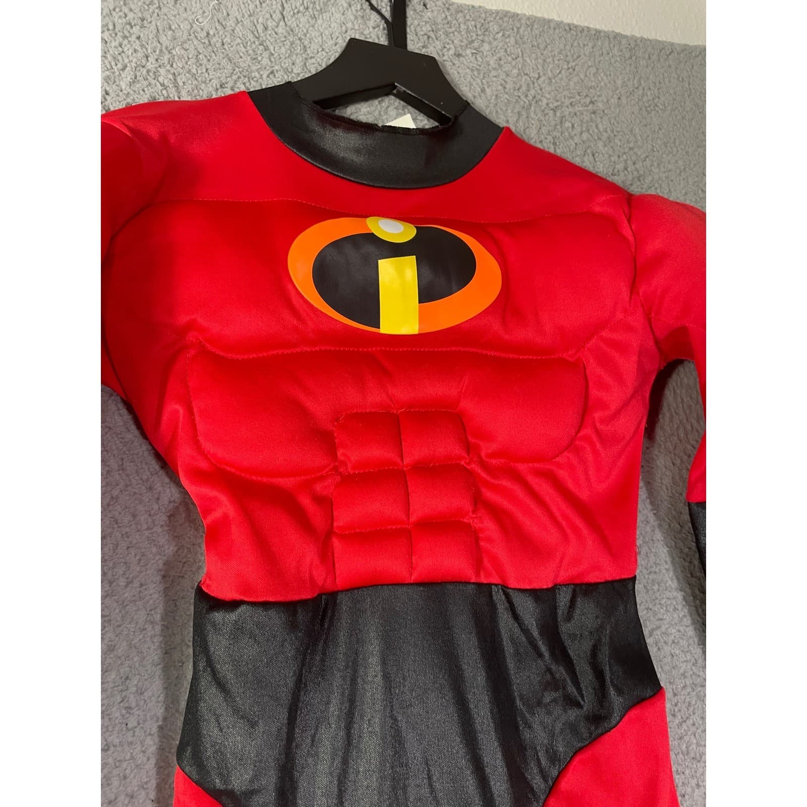 Disney Pixar Incredibles 2 Muscle Costume Suit Kids Size 7-8 Medium Red Black - Thumbnail 9