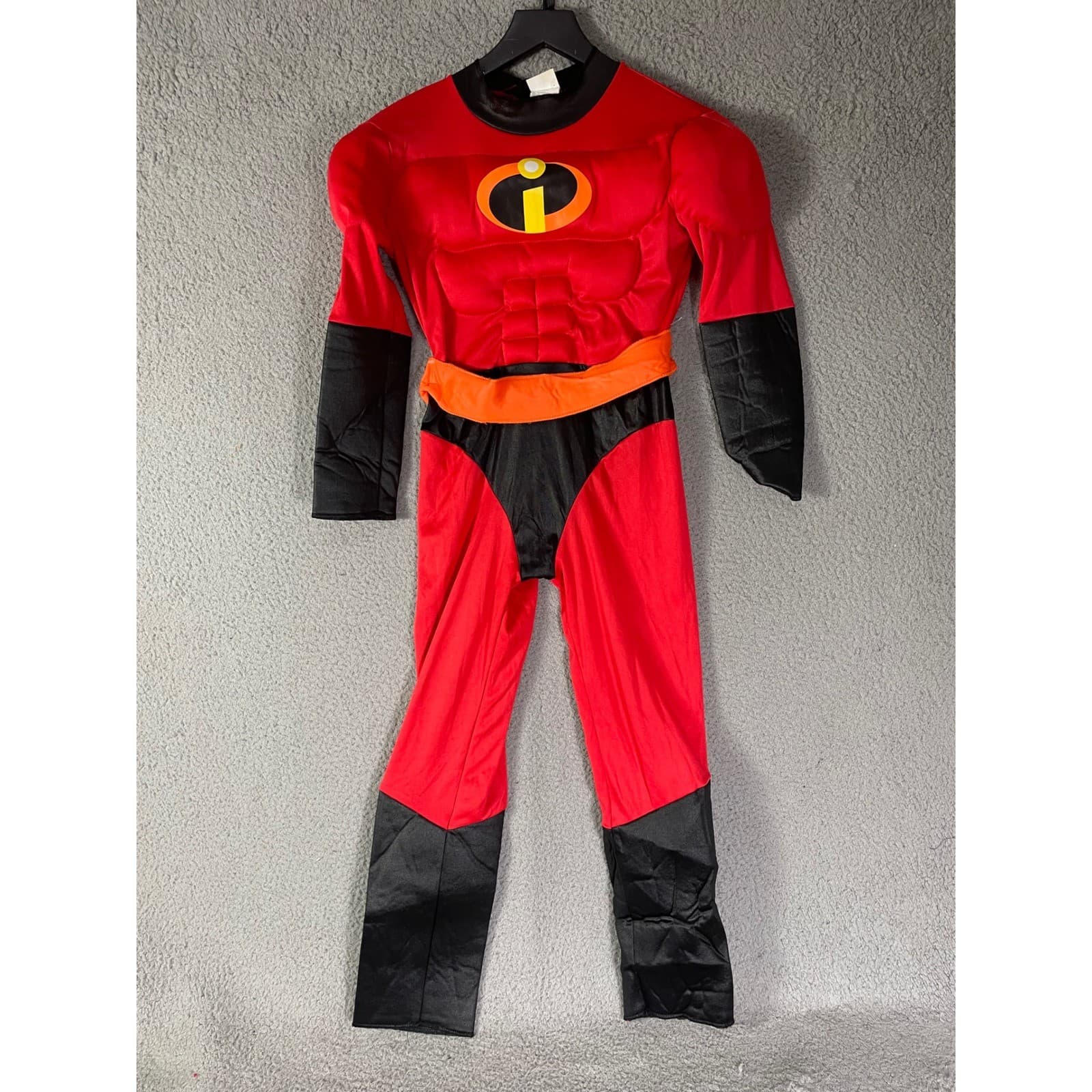 Disney Pixar Incredibles 2 Muscle Costume Suit Kids Size 7-8 Medium Red Black - Thumbnail 10